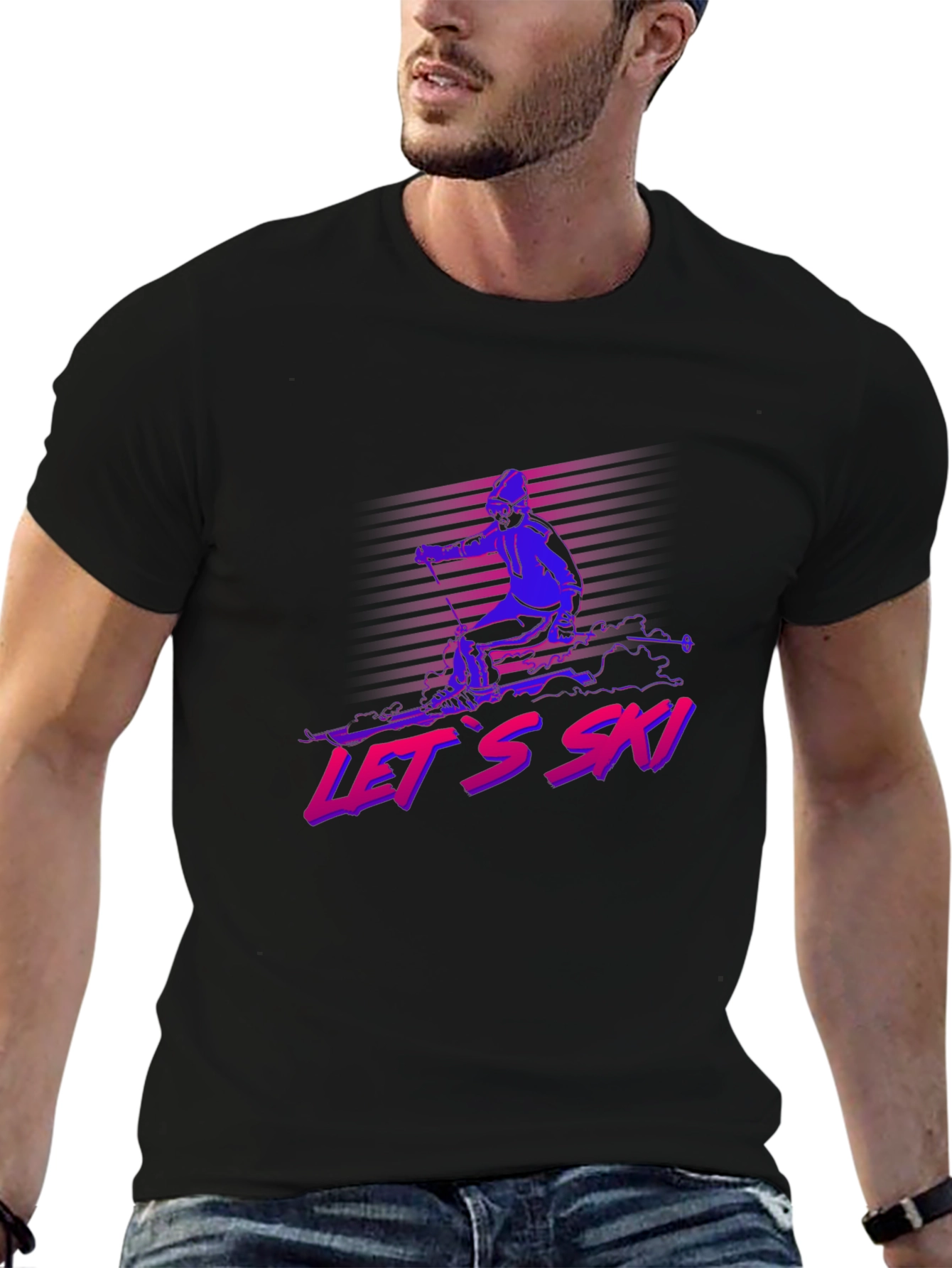 Retro Ski Graphic T-Shirt