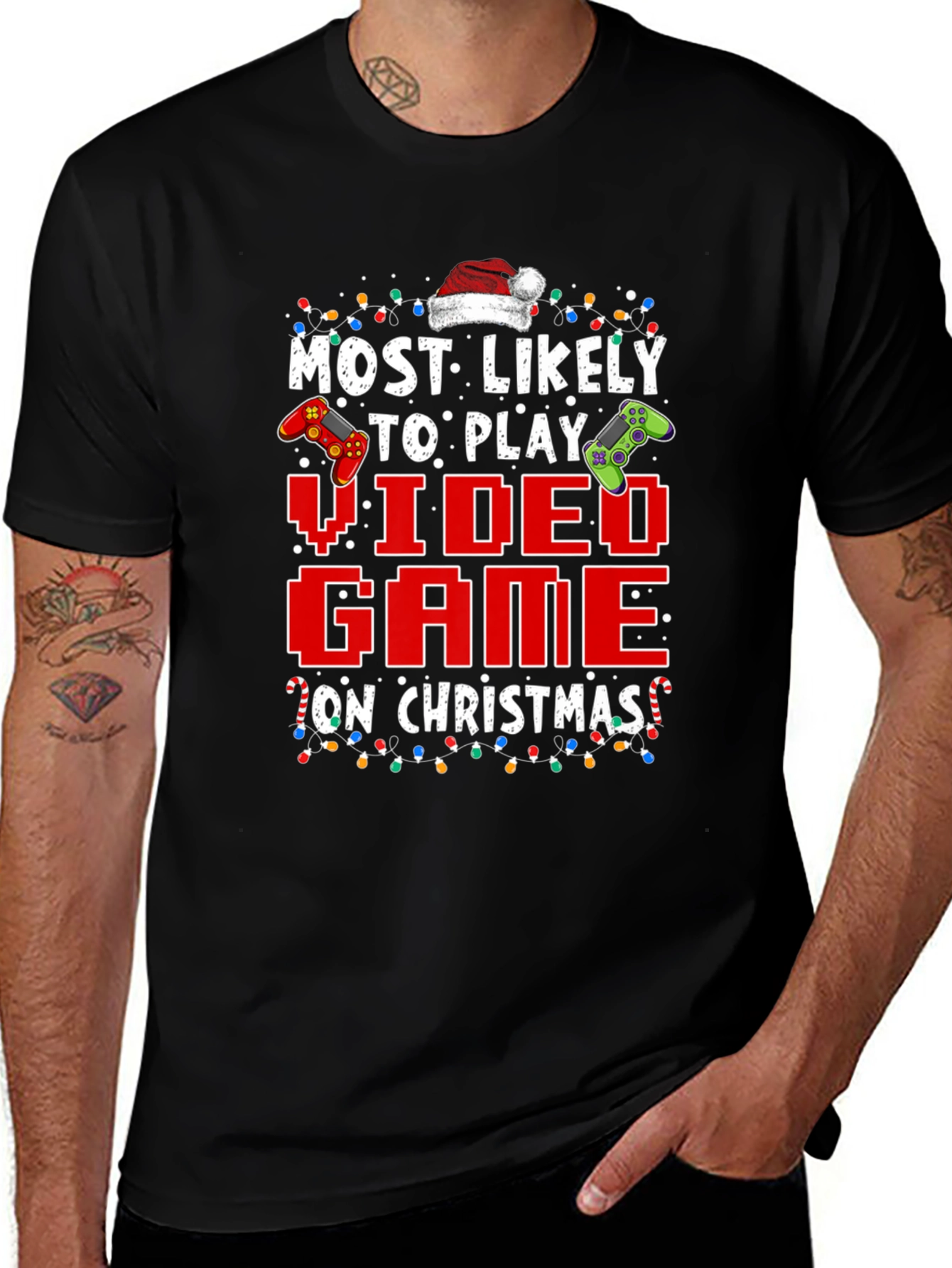 Most Likely To Play Video Game On Christmas T-Shirt