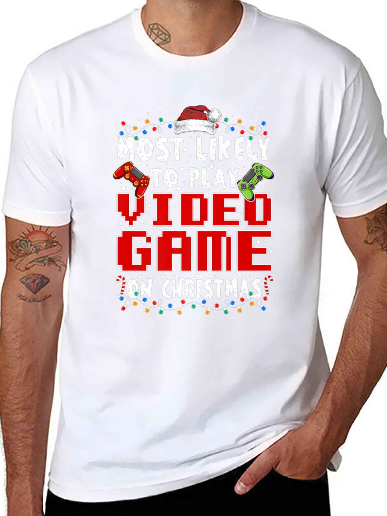 Most Likely To Play Video Game On Christmas T-Shirt
