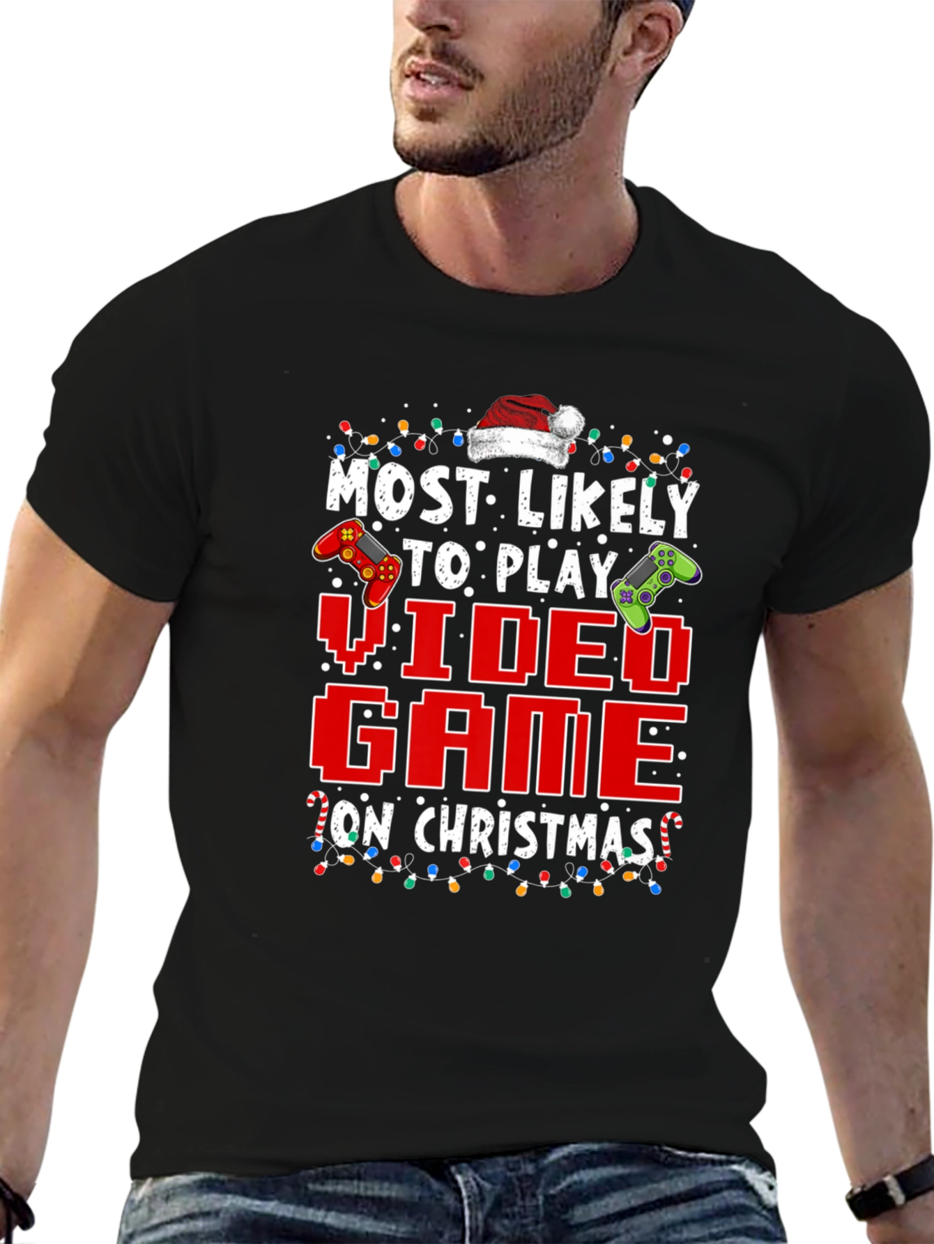 Most Likely To Play Video Game On Christmas T-Shirt