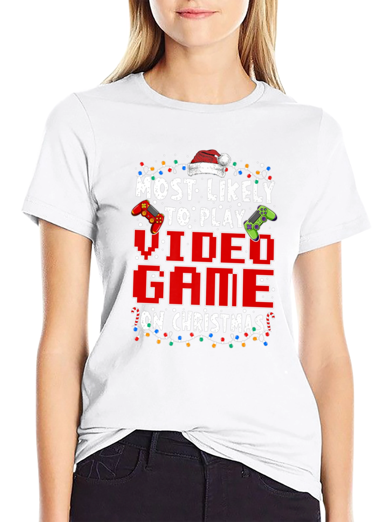 Most Likely To Play Video Game On Christmas T-Shirt