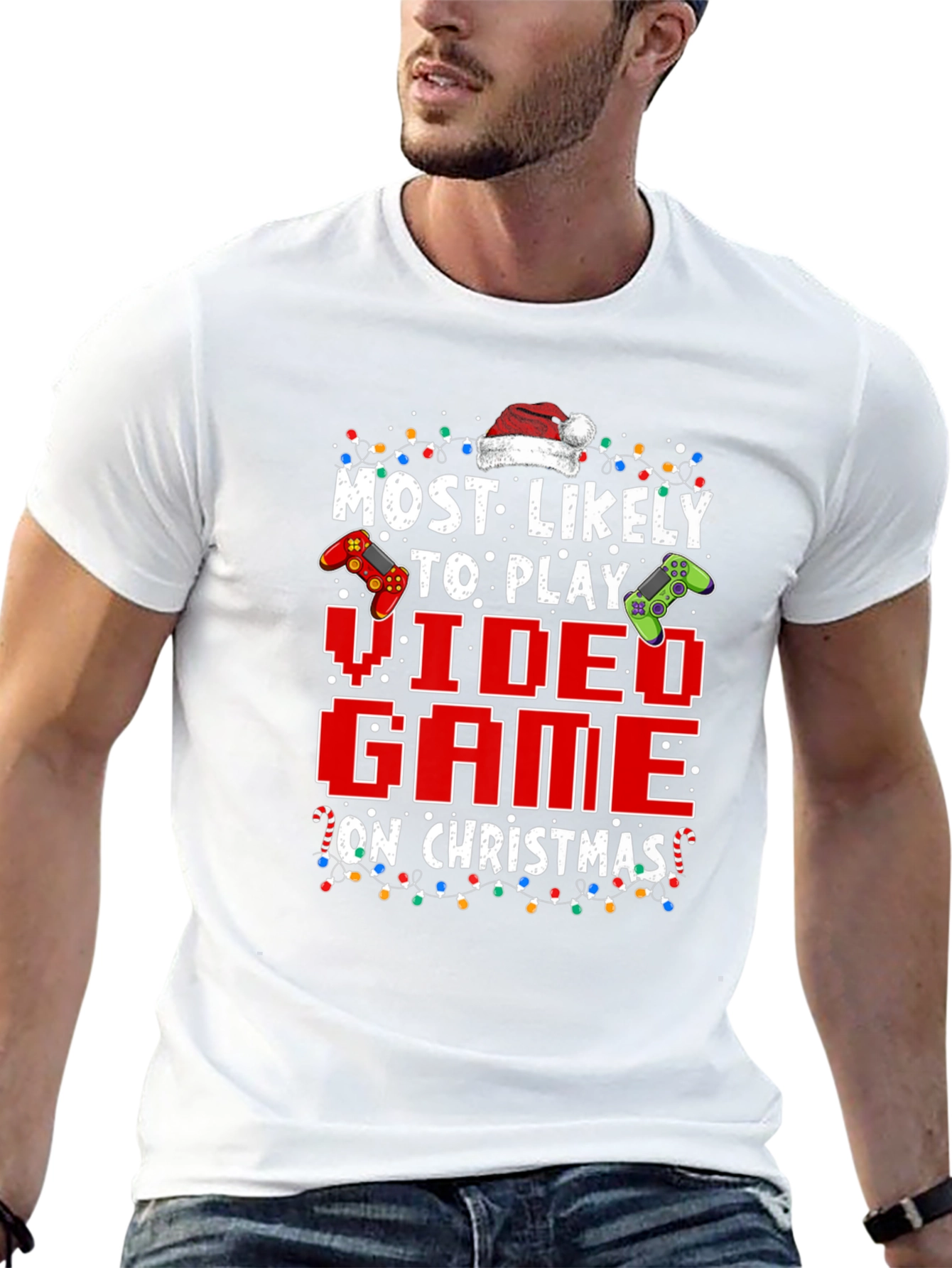 Most Likely To Play Video Game On Christmas T-Shirt