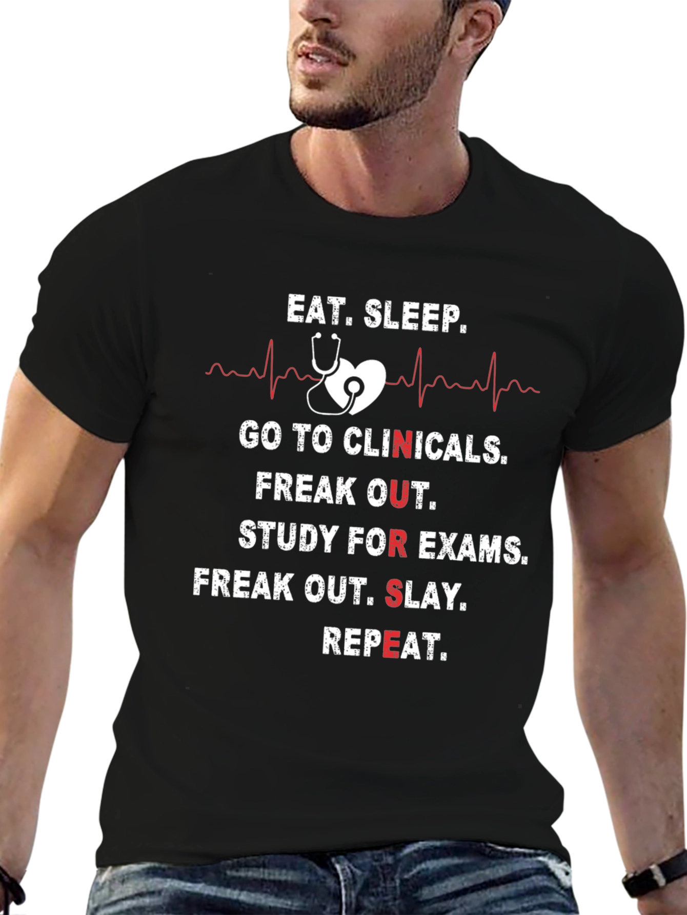 Eat Sleep Clinicals Nursing T-Shirt