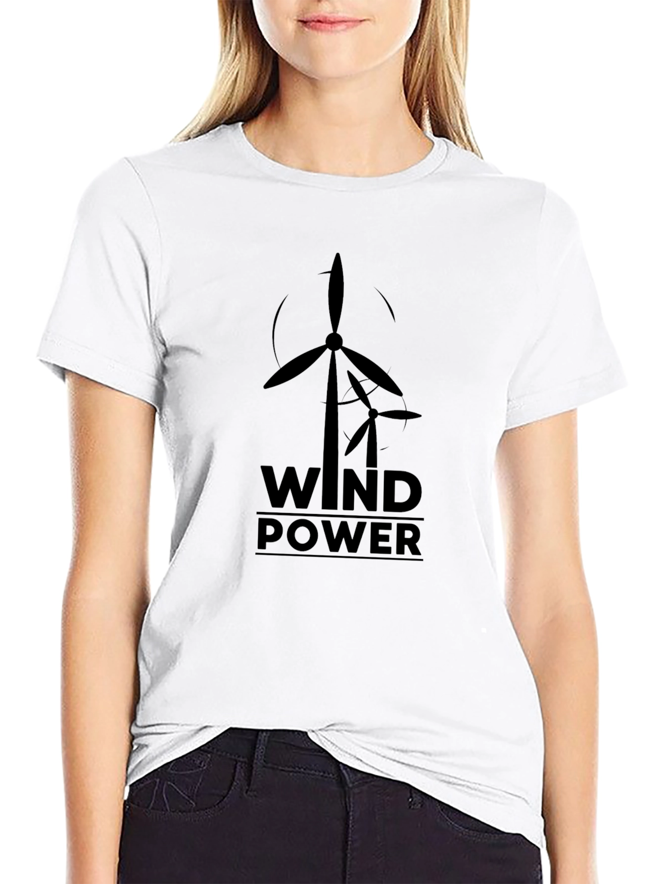 Wind Power Graphic Tee - Sustainable Energy Shirt