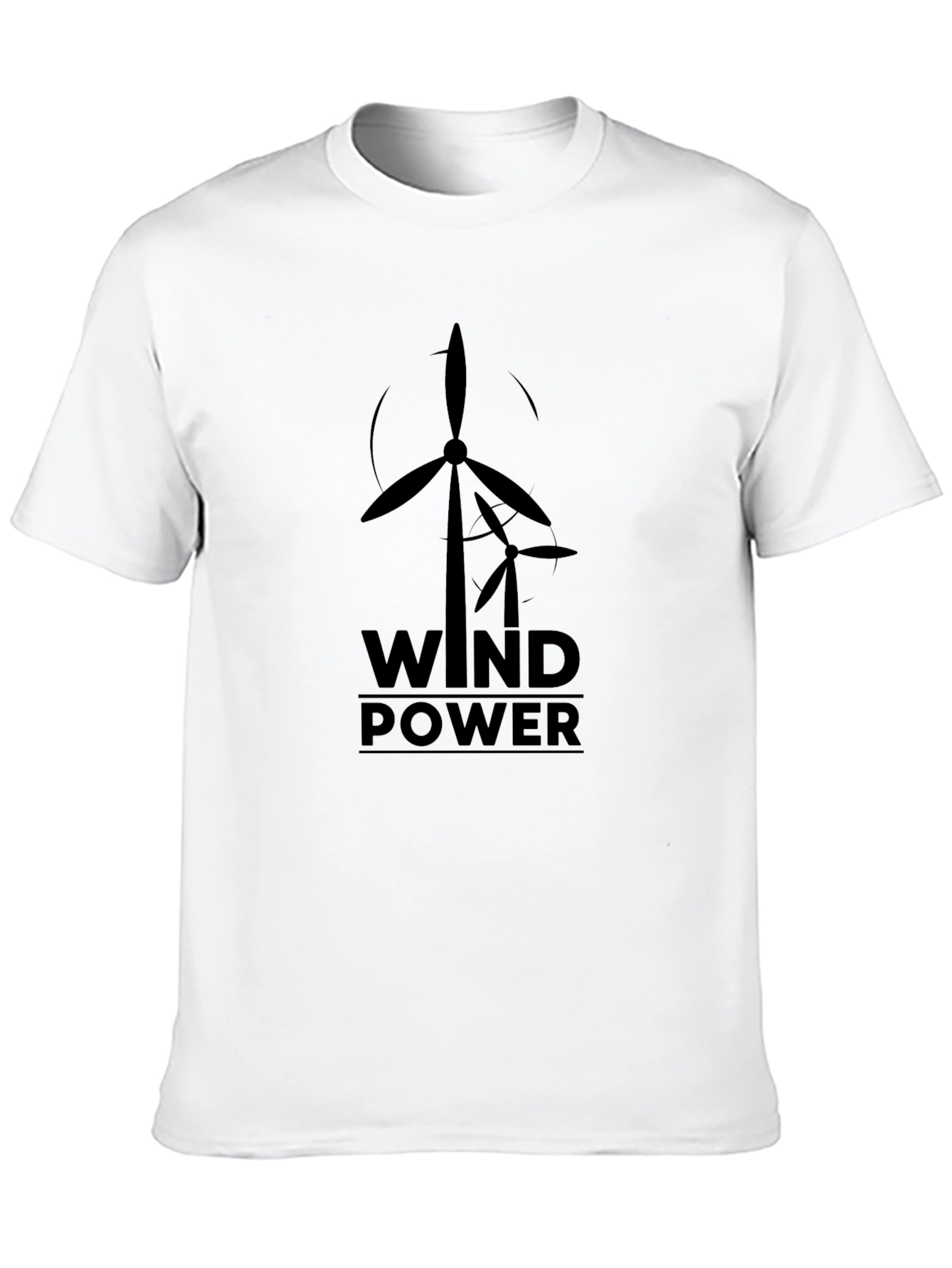 Wind Power Graphic Tee - Sustainable Energy Shirt