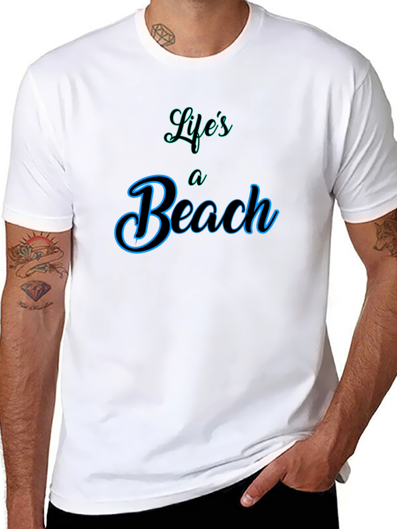 Lifes a Beach Graphic T-Shirt