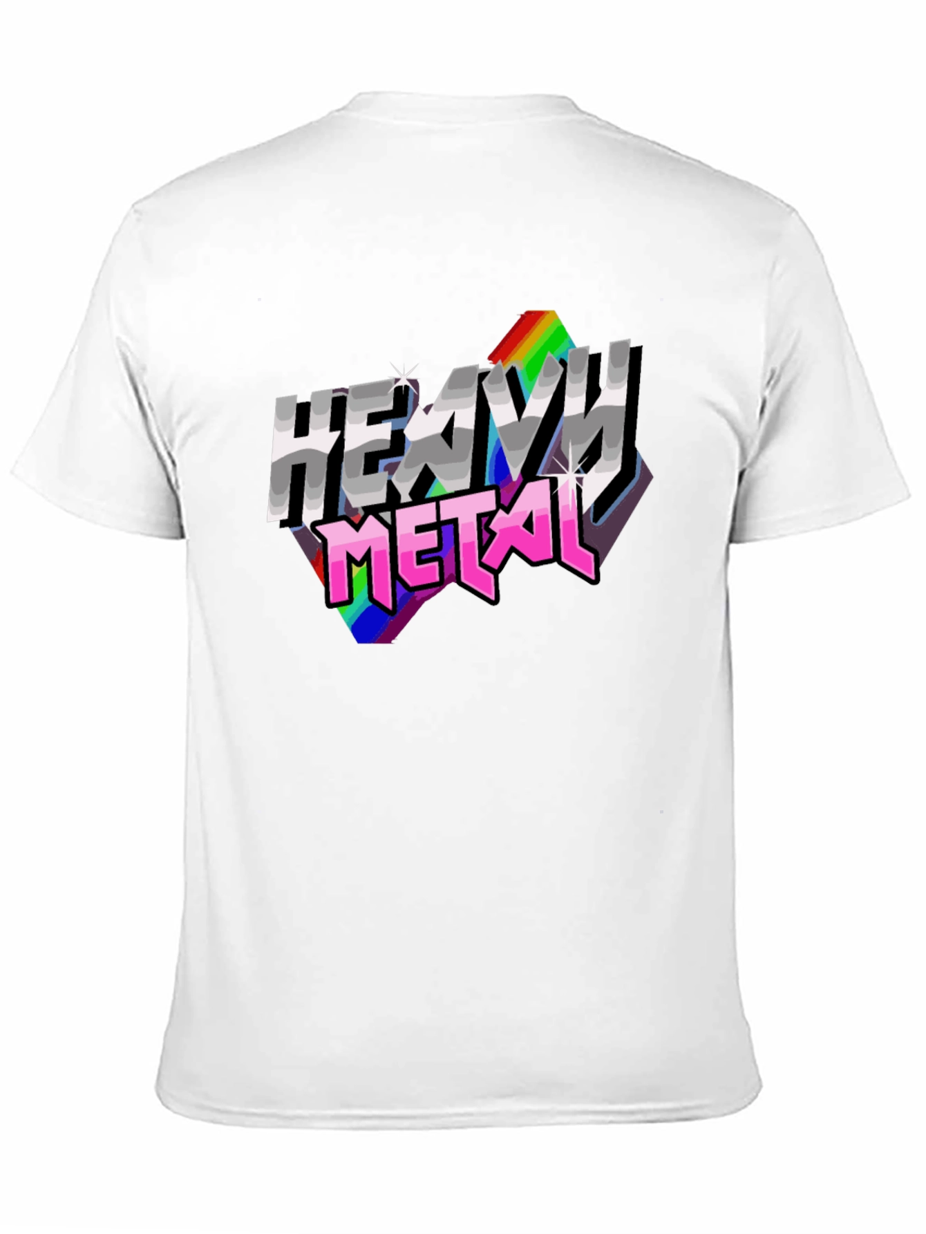 Heavy Metal Rainbow Graphic T-Shirt