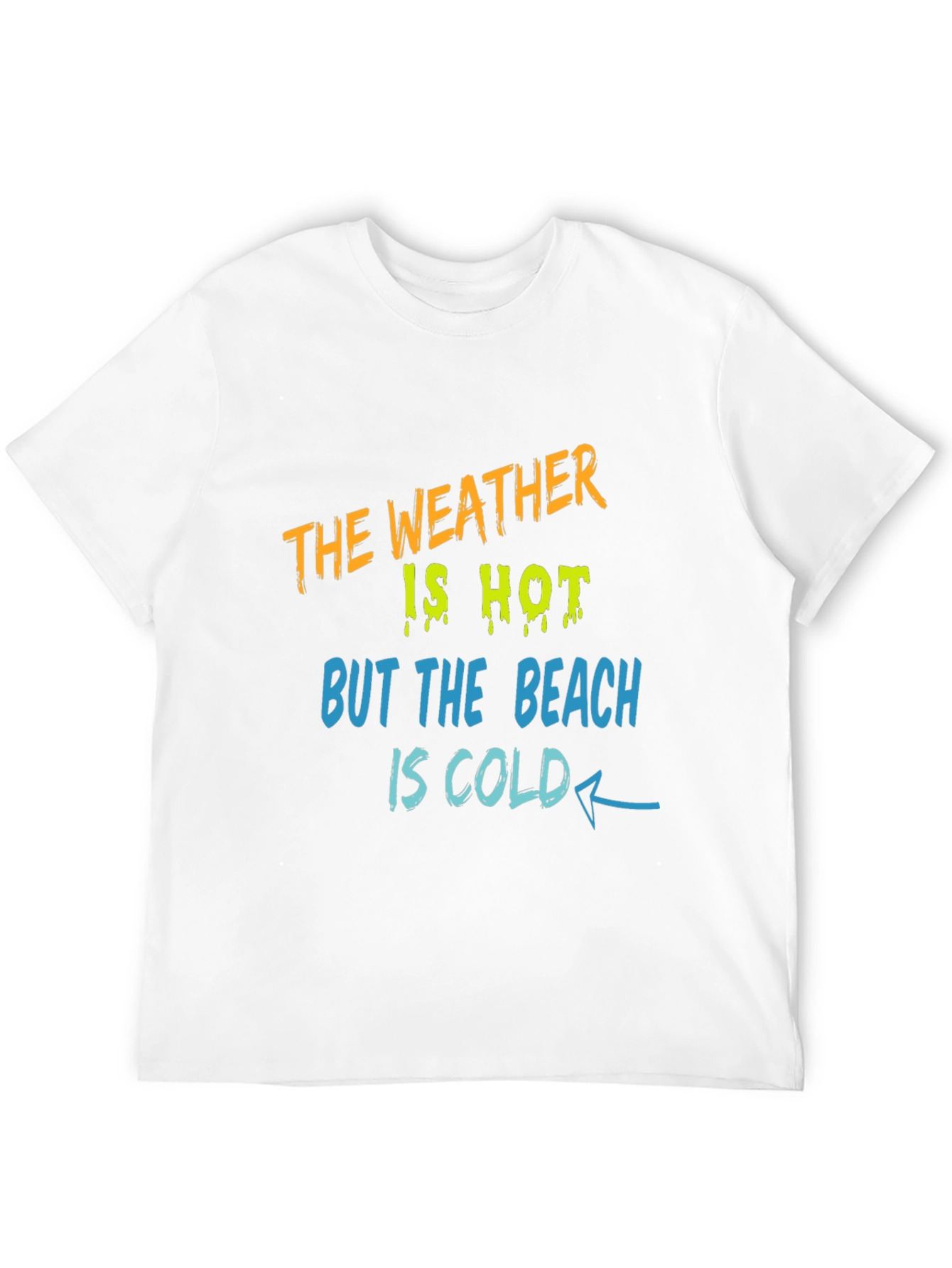 Humorous Beach Weather Graphic T-Shirt