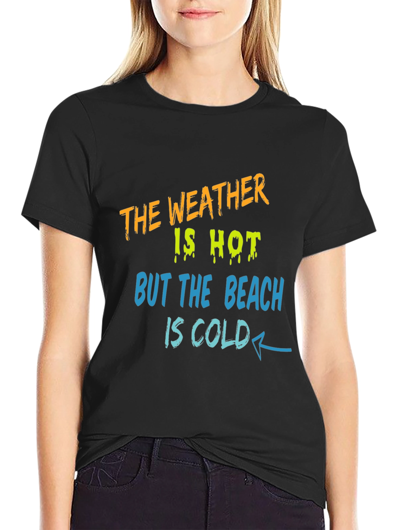 Humorous Beach Weather Graphic T-Shirt