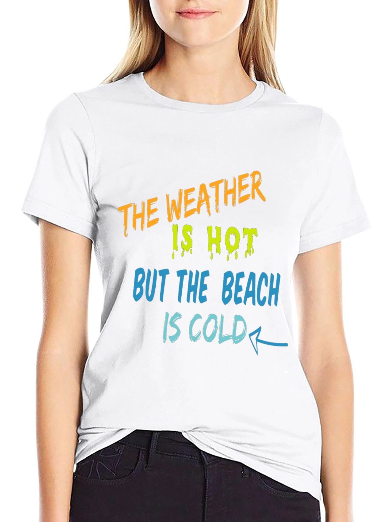 Humorous Beach Weather Graphic T-Shirt