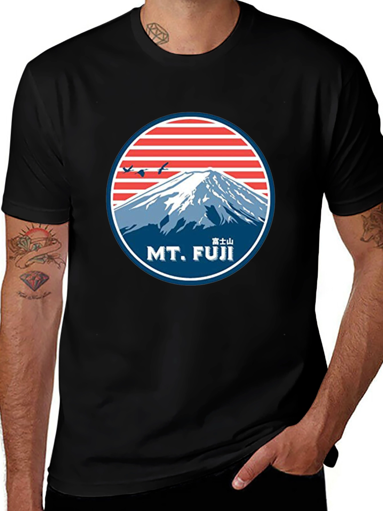 Mt. Fuji Graphic Tee - Retro Style
