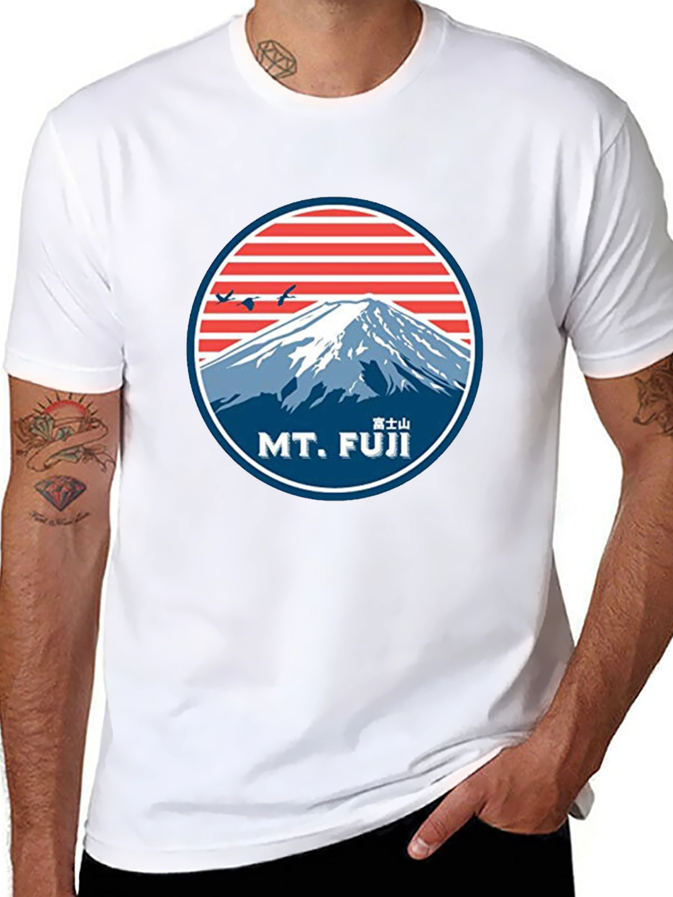 Mt. Fuji Graphic Tee - Retro Style