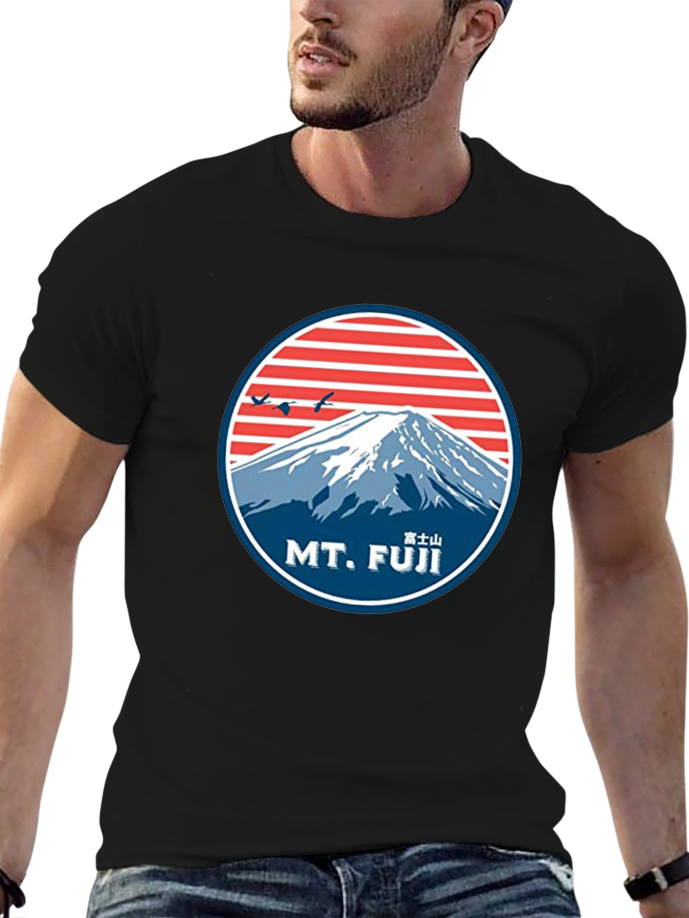 Mt. Fuji Graphic Tee - Retro Style