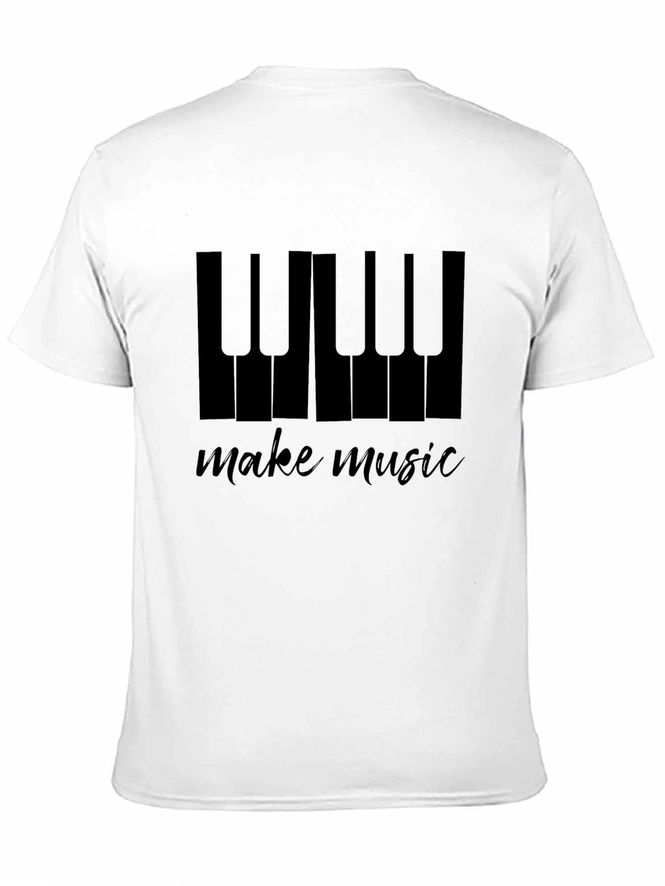 Make Music Piano Keys Graphic Tee - Black