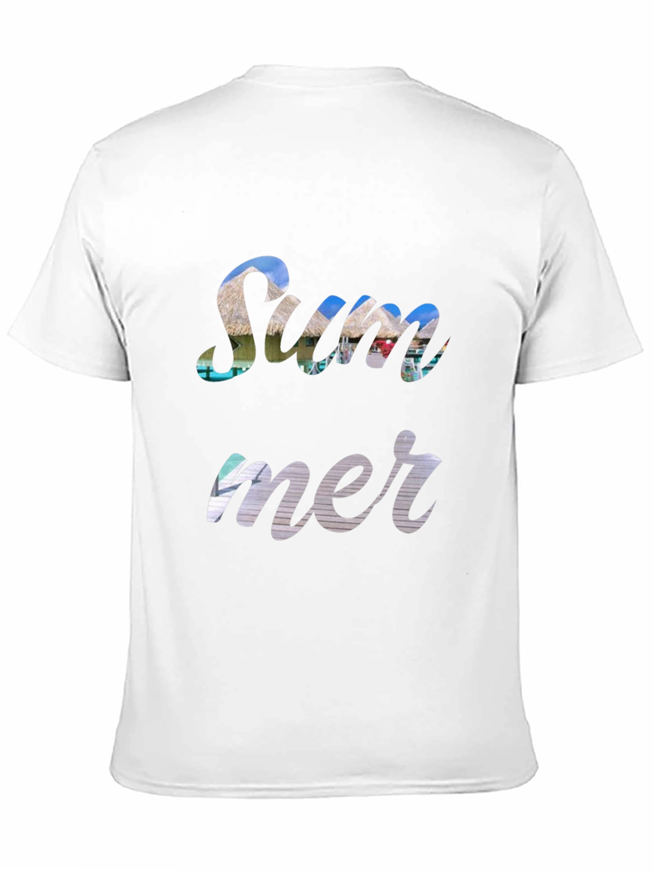 Summer Print Black T-Shirt