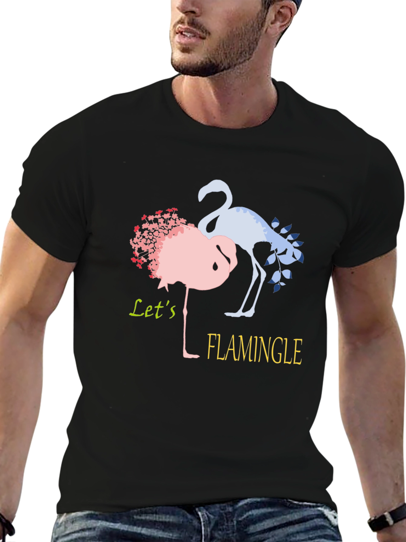 Lets Flamingle Graphic T-Shirt