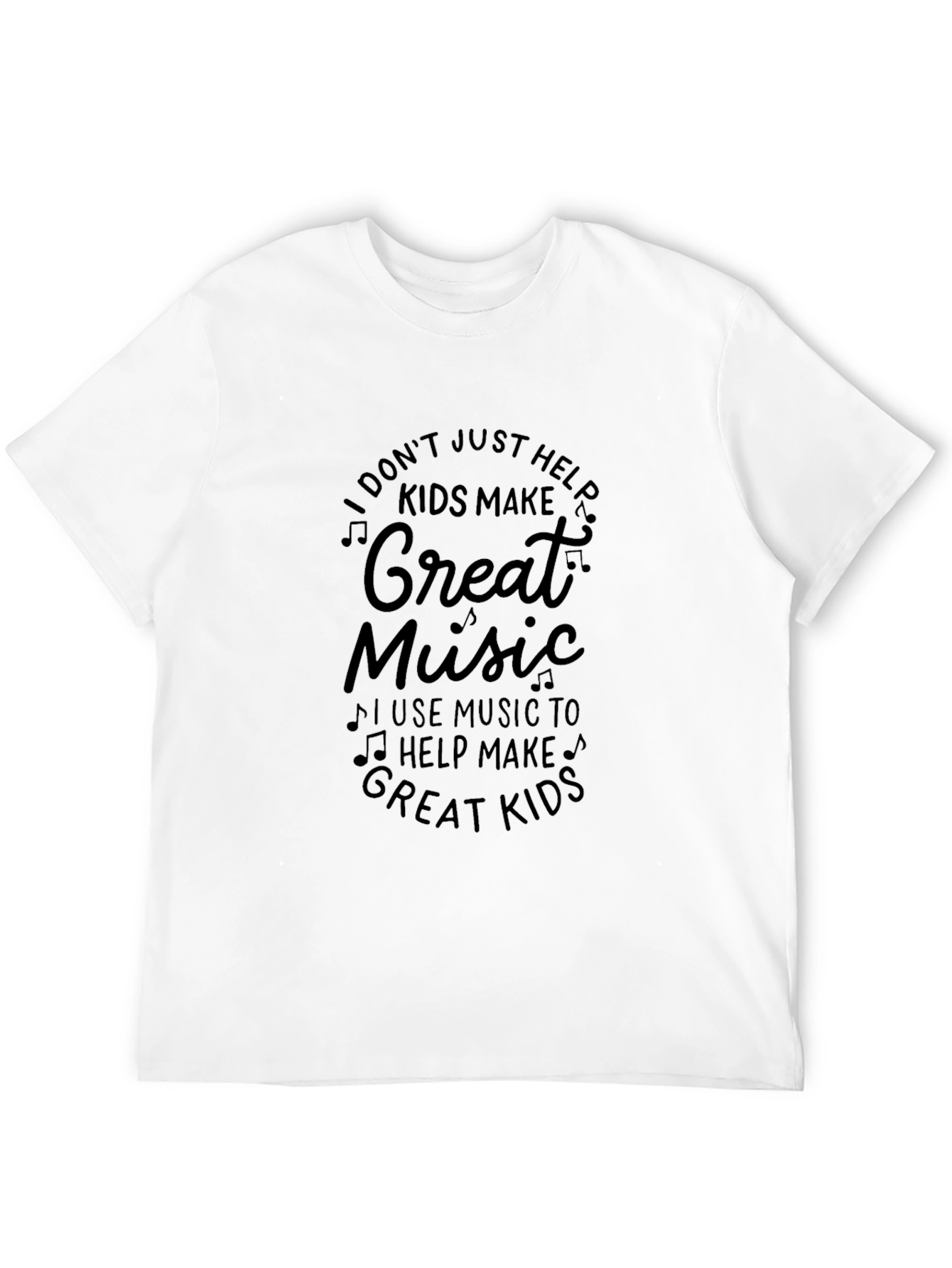 Great Music Teacher Black T-Shirt