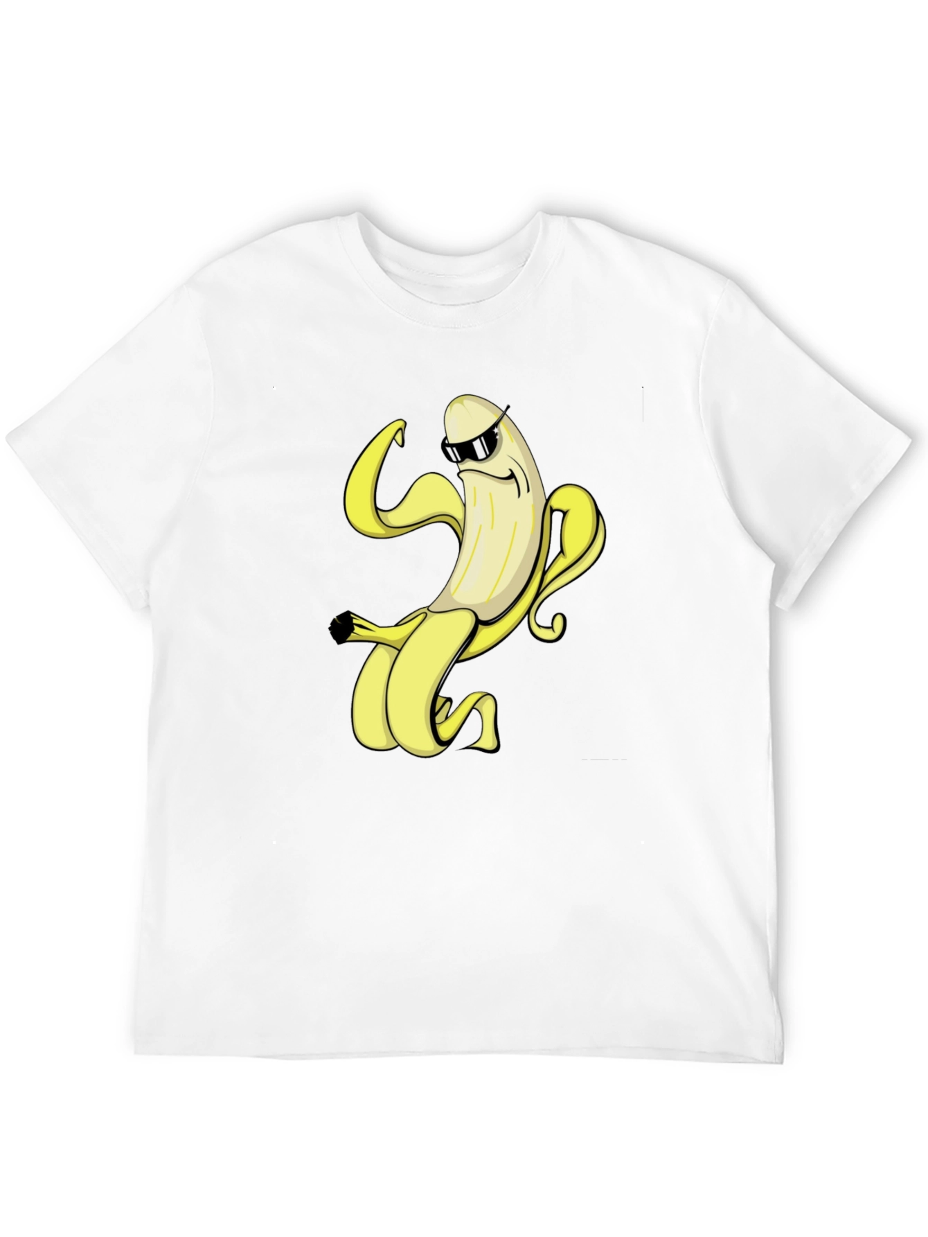 Cool Banana Graphic Tee - Black Cotton T-Shirt