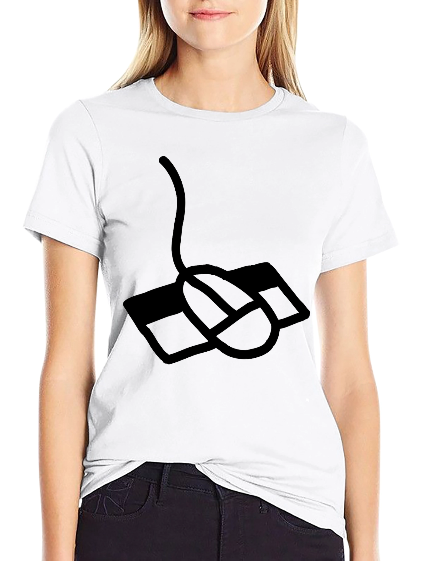 Wired Mouse Graphic Tee - Gamer Style