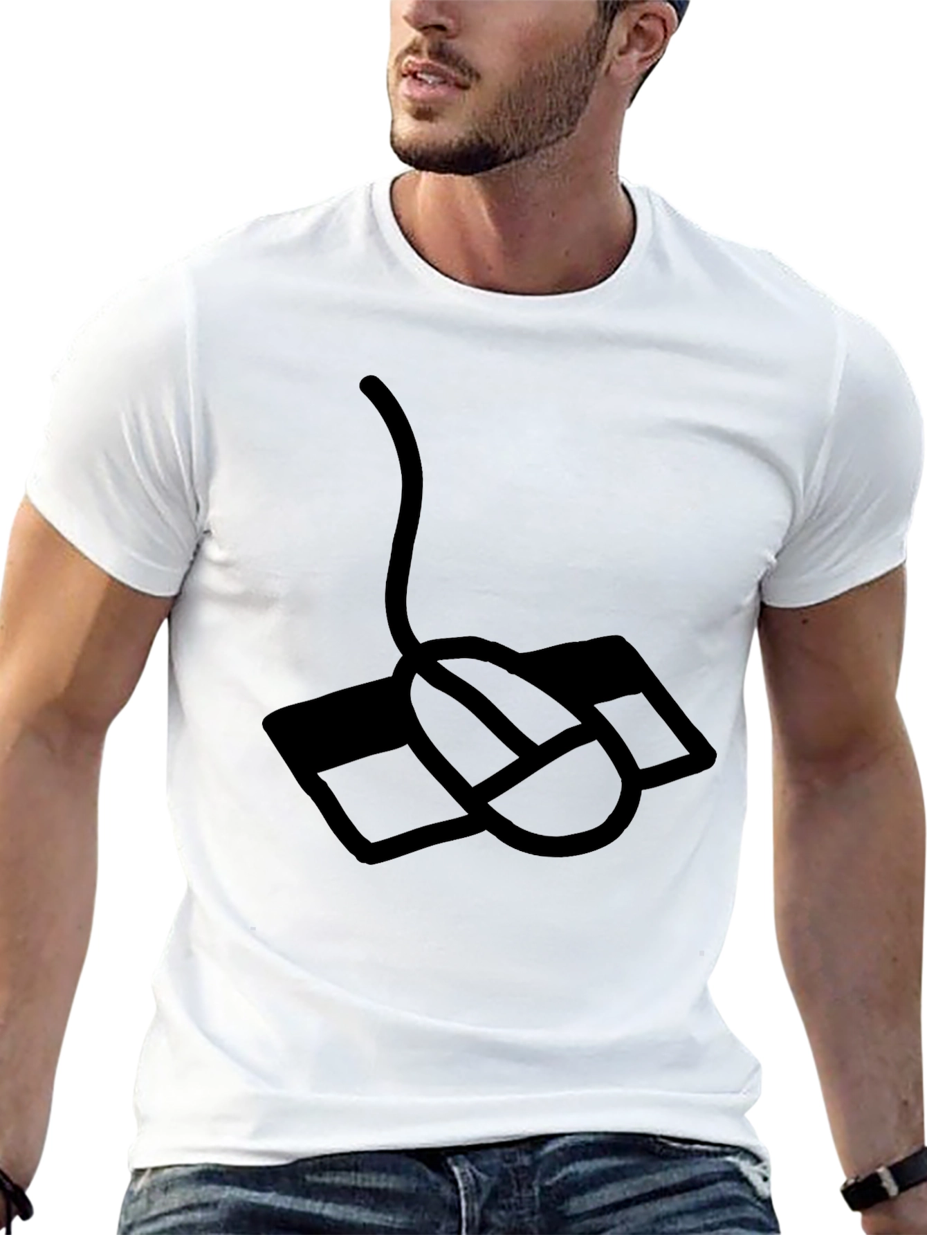 Wired Mouse Graphic Tee - Gamer Style