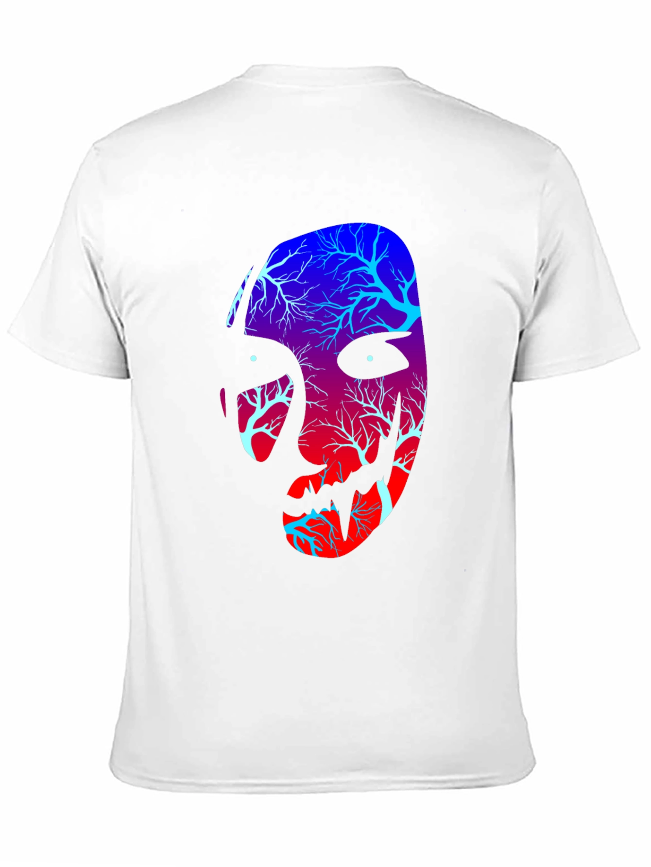 Tree Spirit Face Graphic Tee - Black