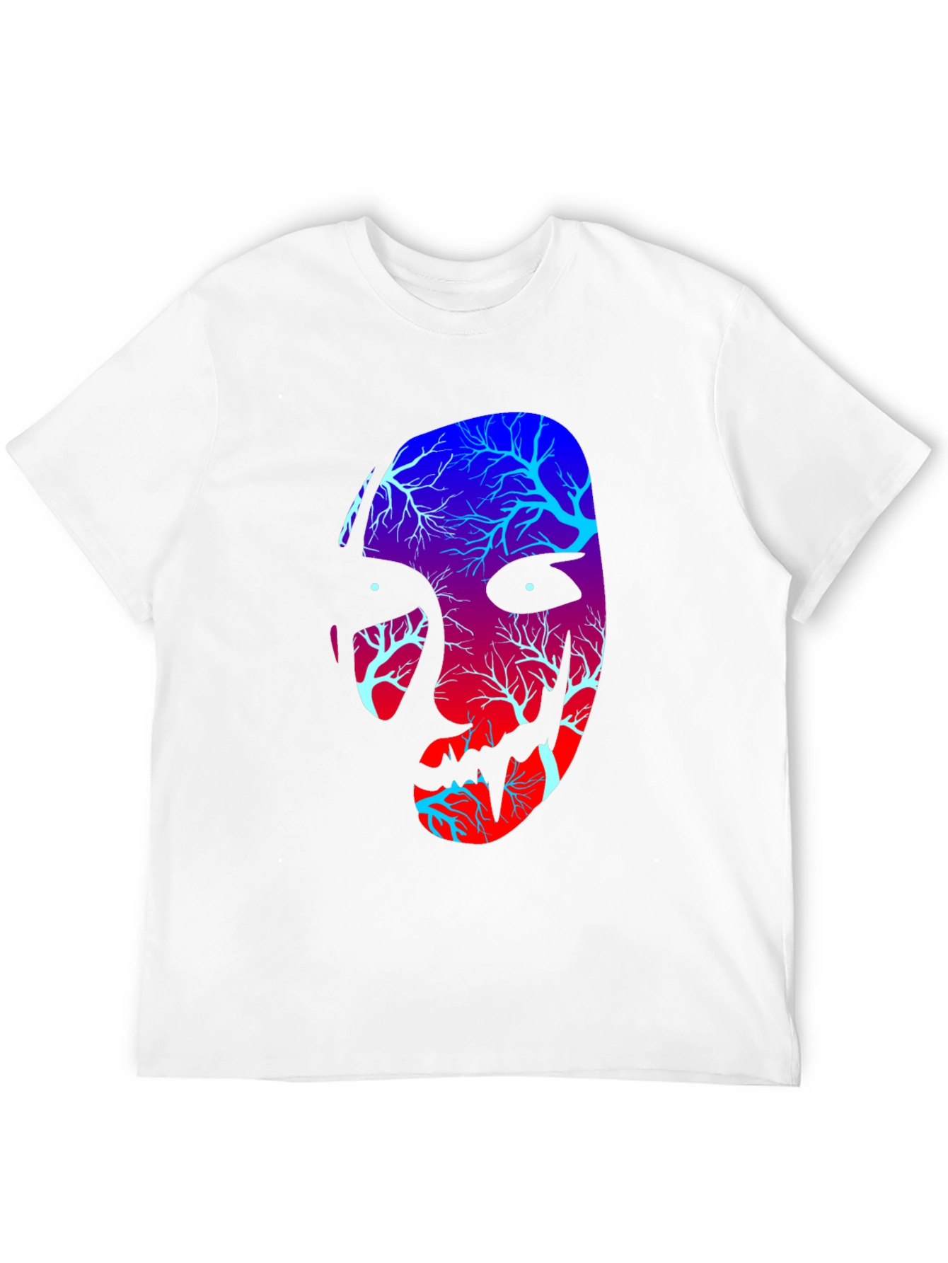 Tree Spirit Face Graphic Tee - Black
