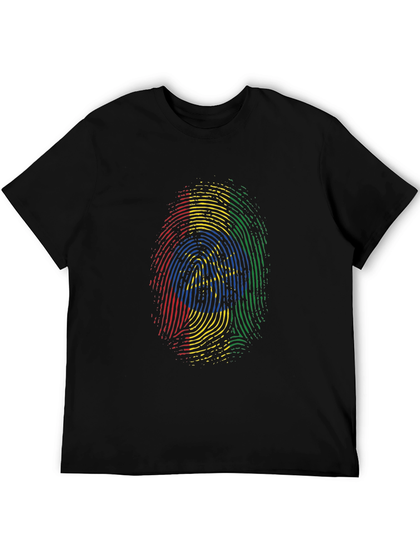 Ethiopian Fingerprint T-Shirt - Black