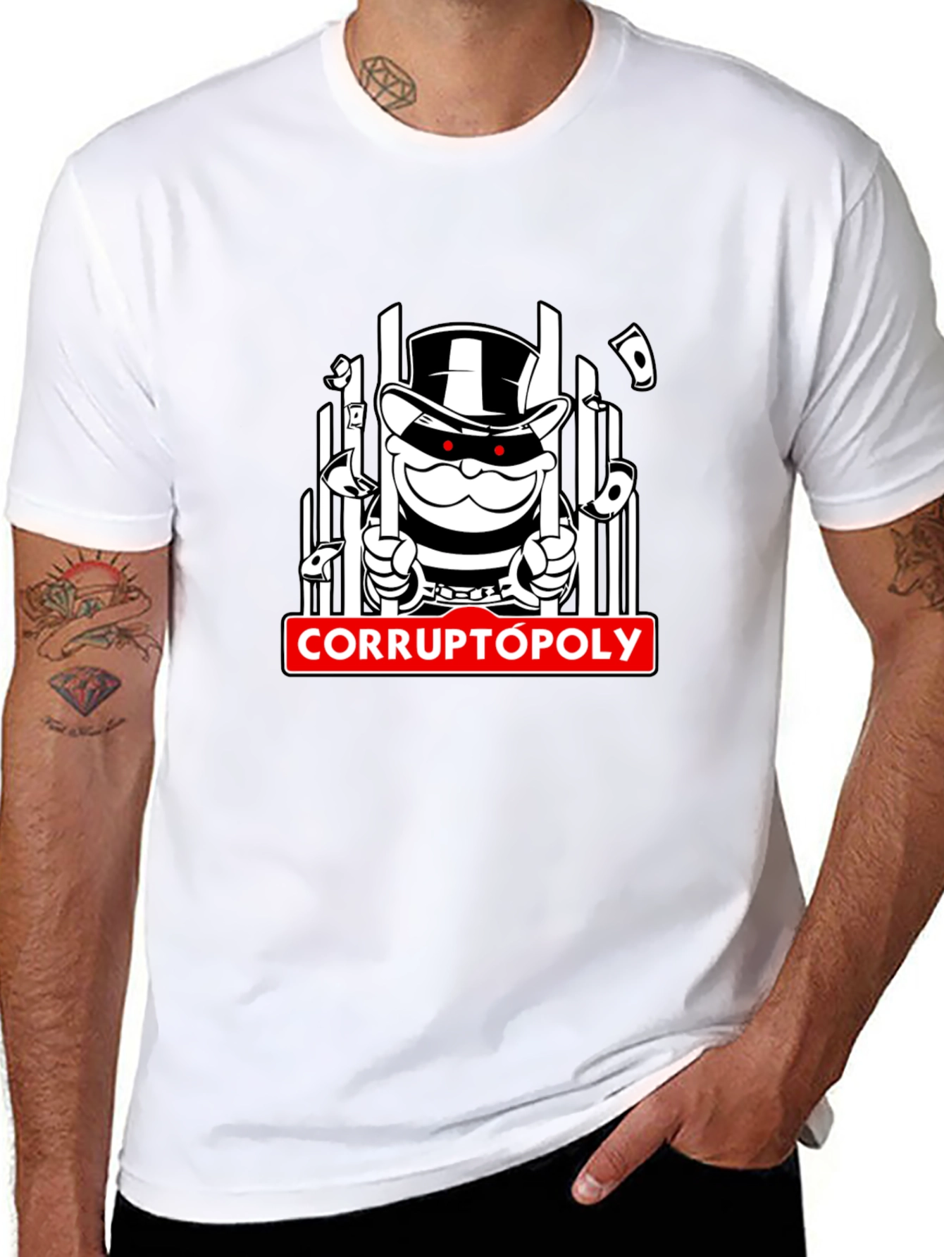 Corruptopoly Graphic T-Shirt - Black