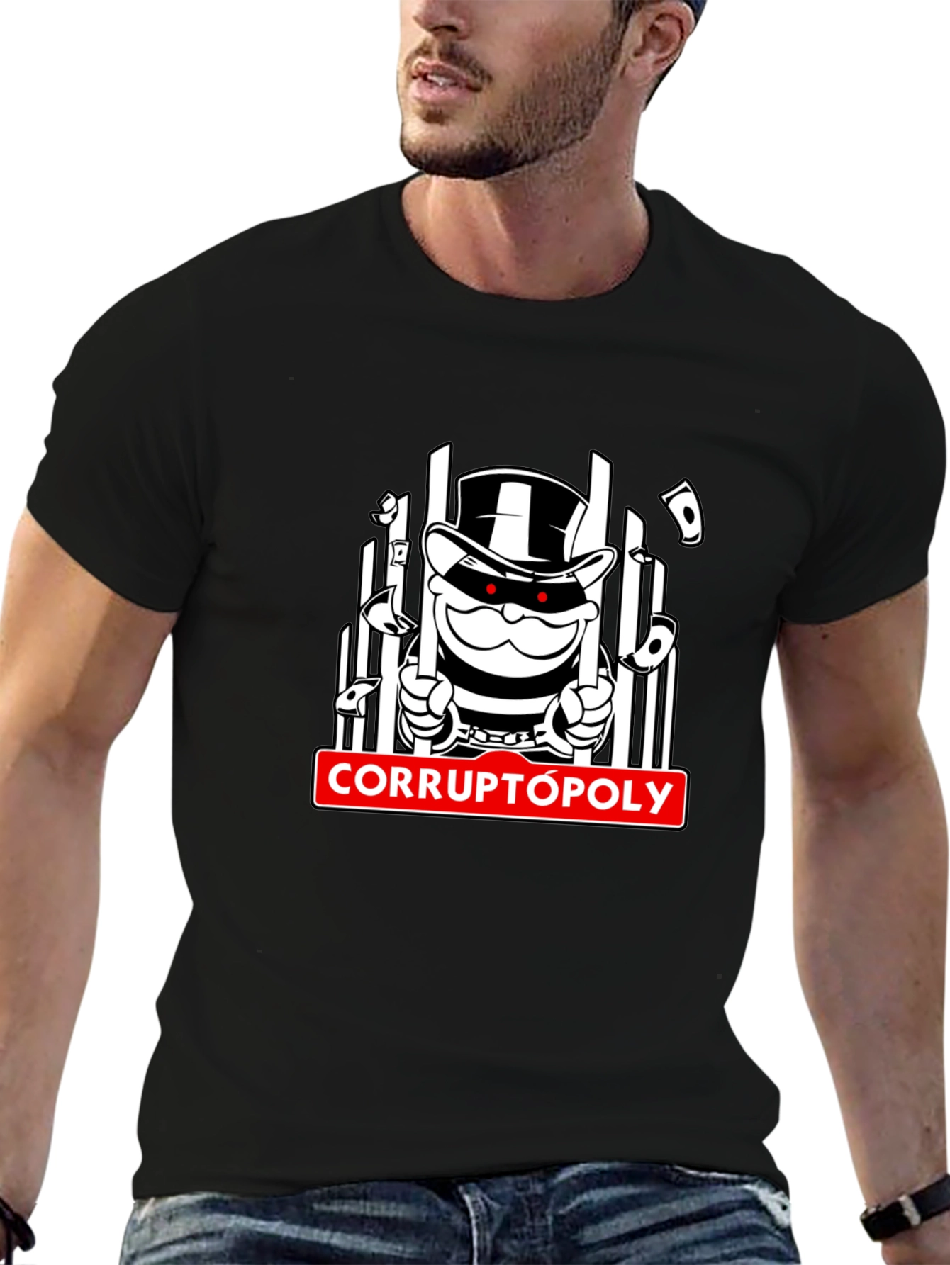Corruptopoly Graphic T-Shirt - Black