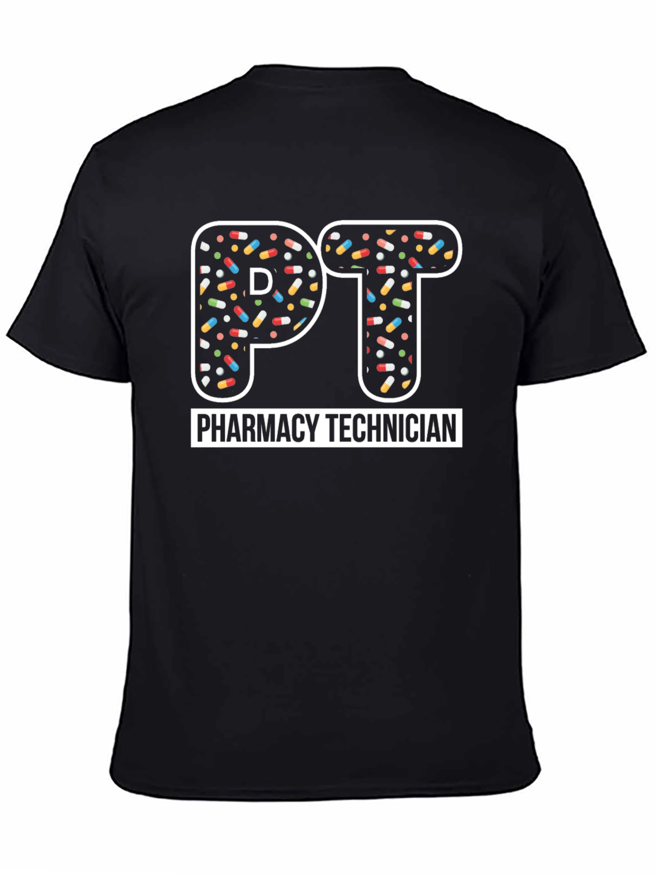 Pharmacy Technician PT Pill Design T-Shirt