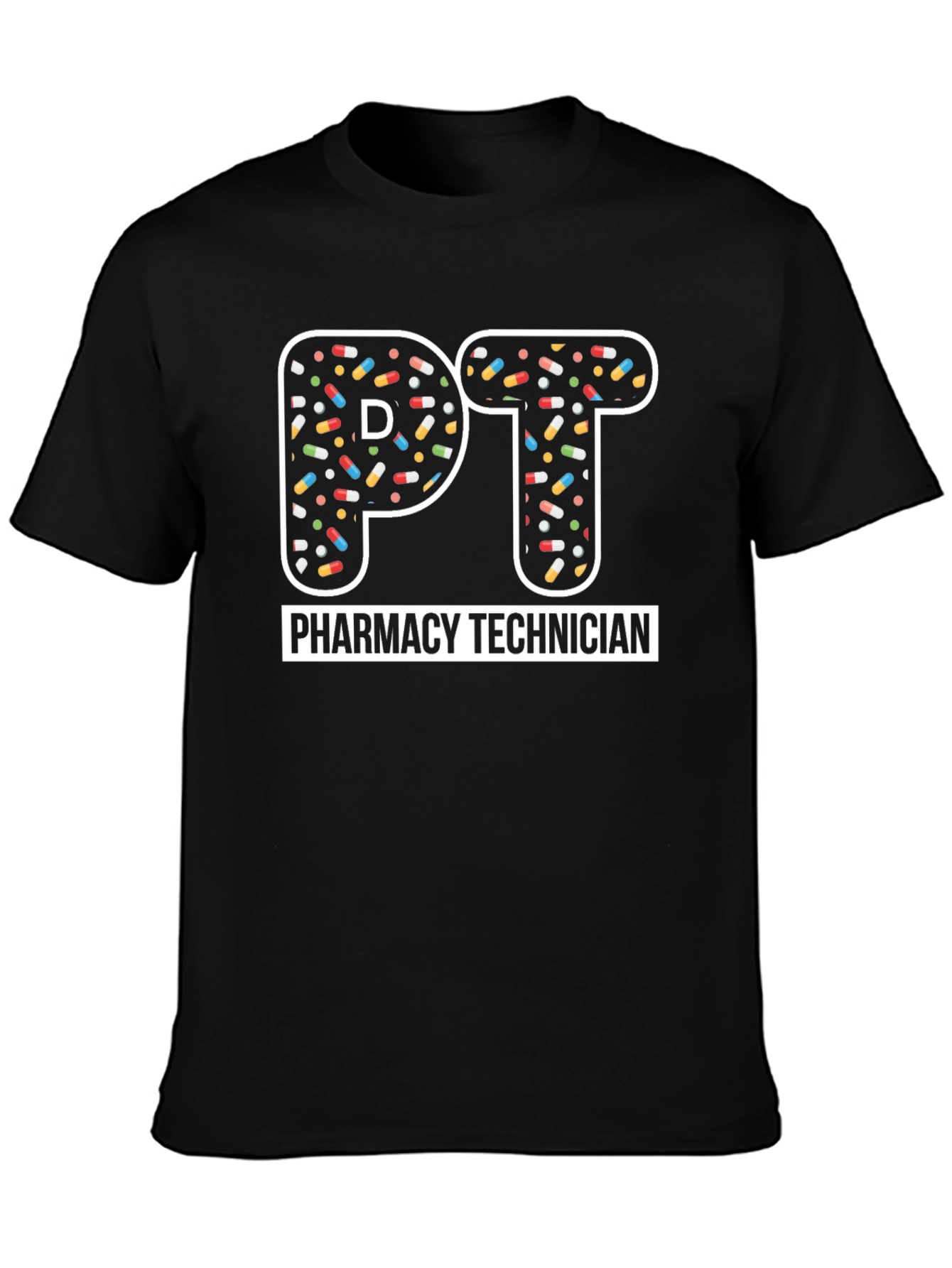 Pharmacy Technician PT Pill Design T-Shirt