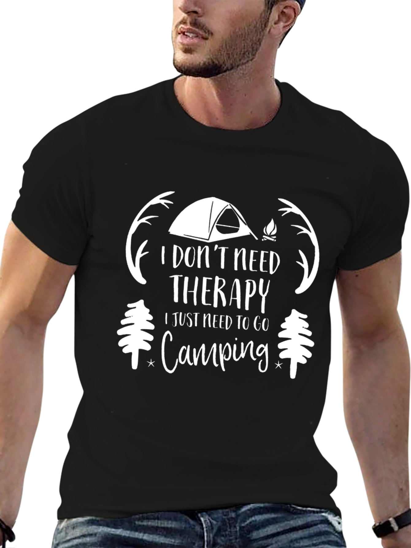 Camping Therapy T-Shirt - Outdoor Adventure Tee