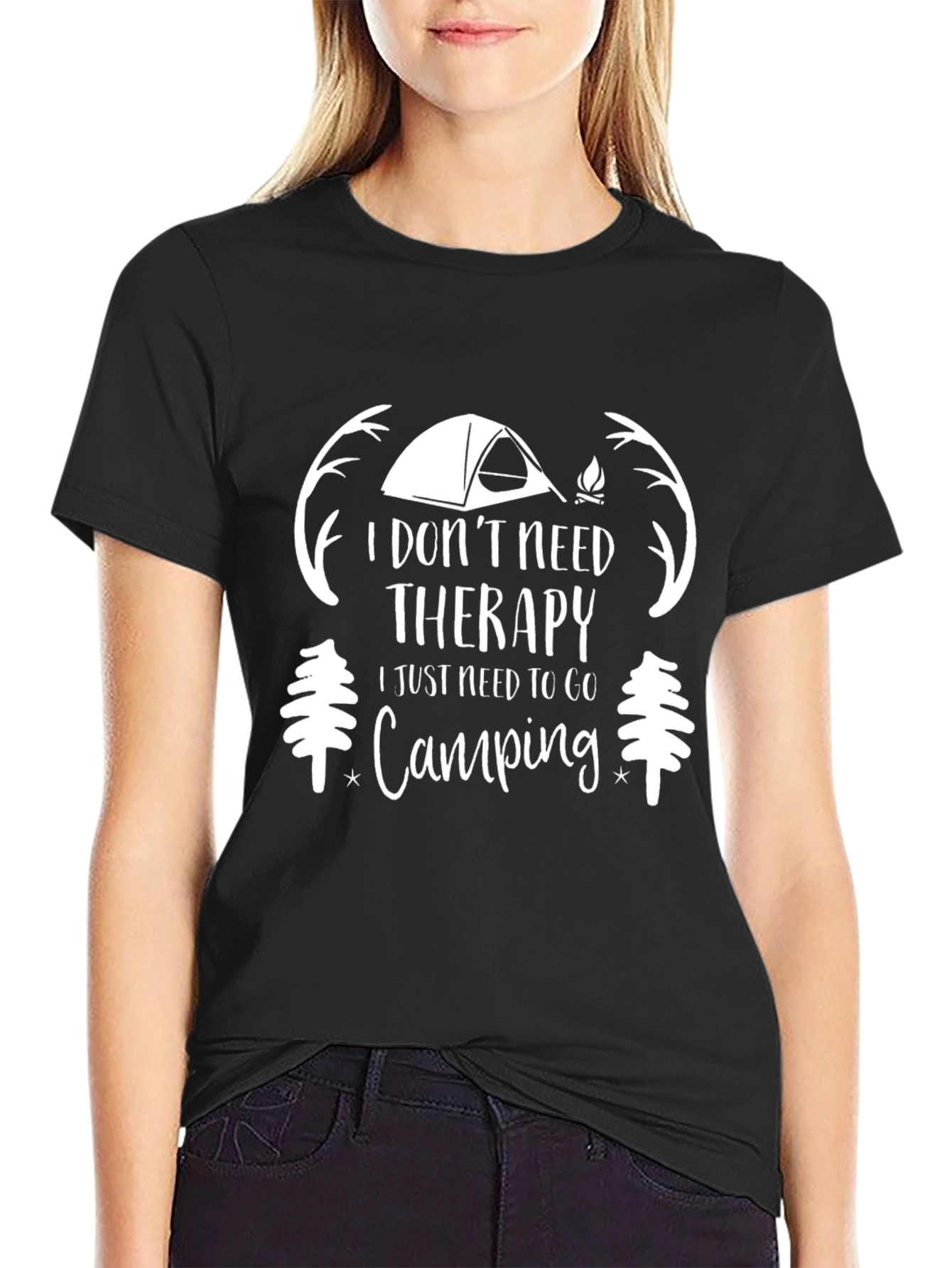 Camping Therapy T-Shirt - Outdoor Adventure Tee