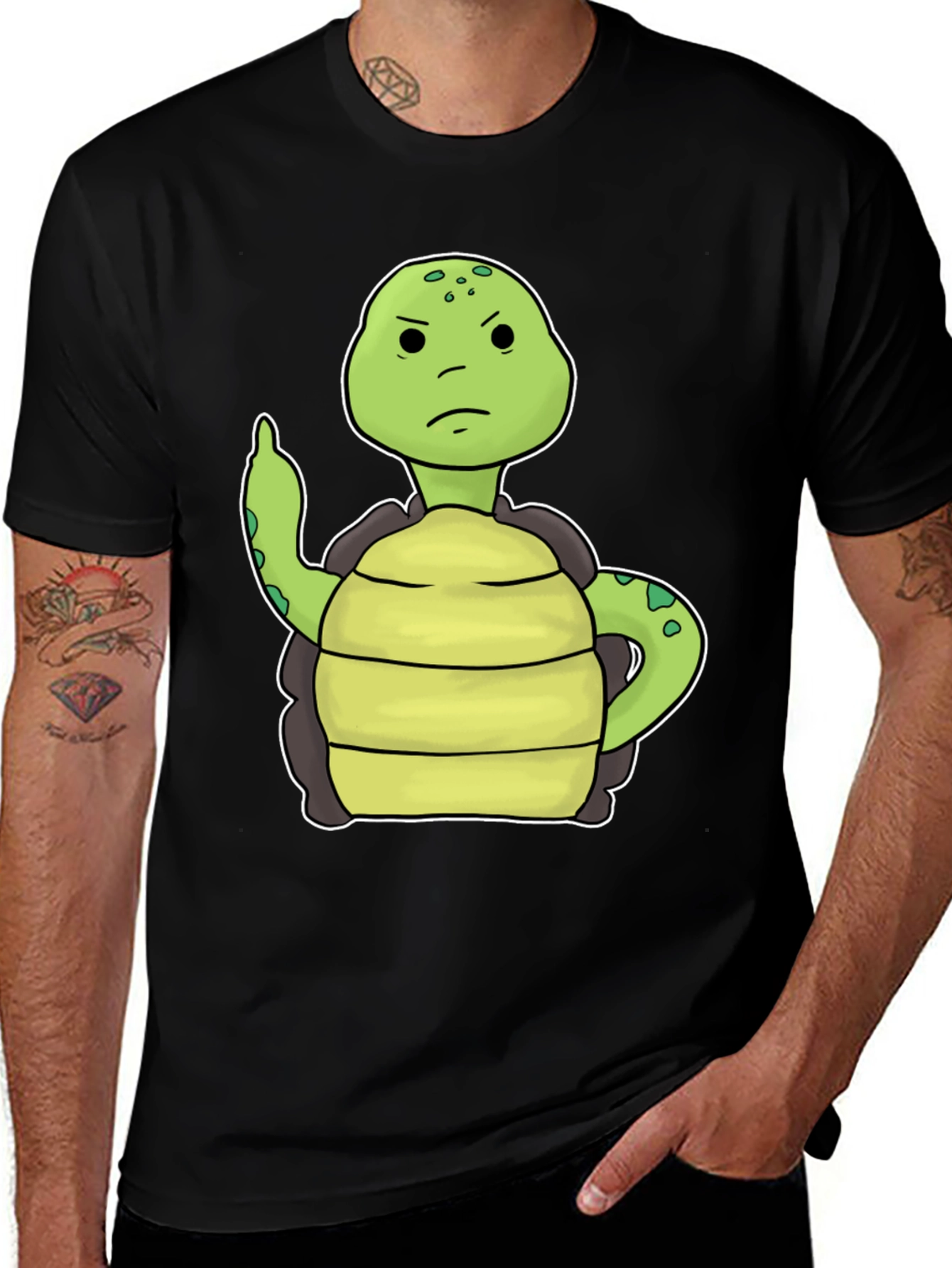Grumpy Turtle T-Shirt Funny Graphic Tee