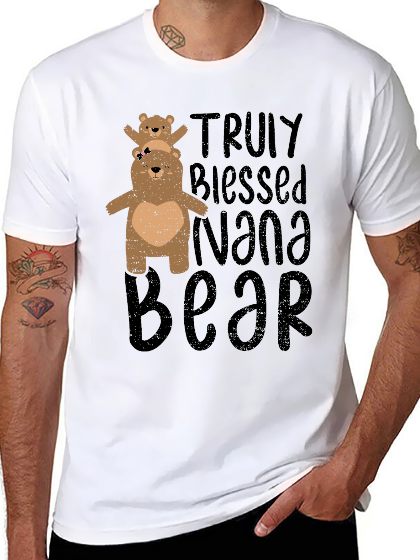 Nana Bear Graphic Tee - Truly Blessed Design