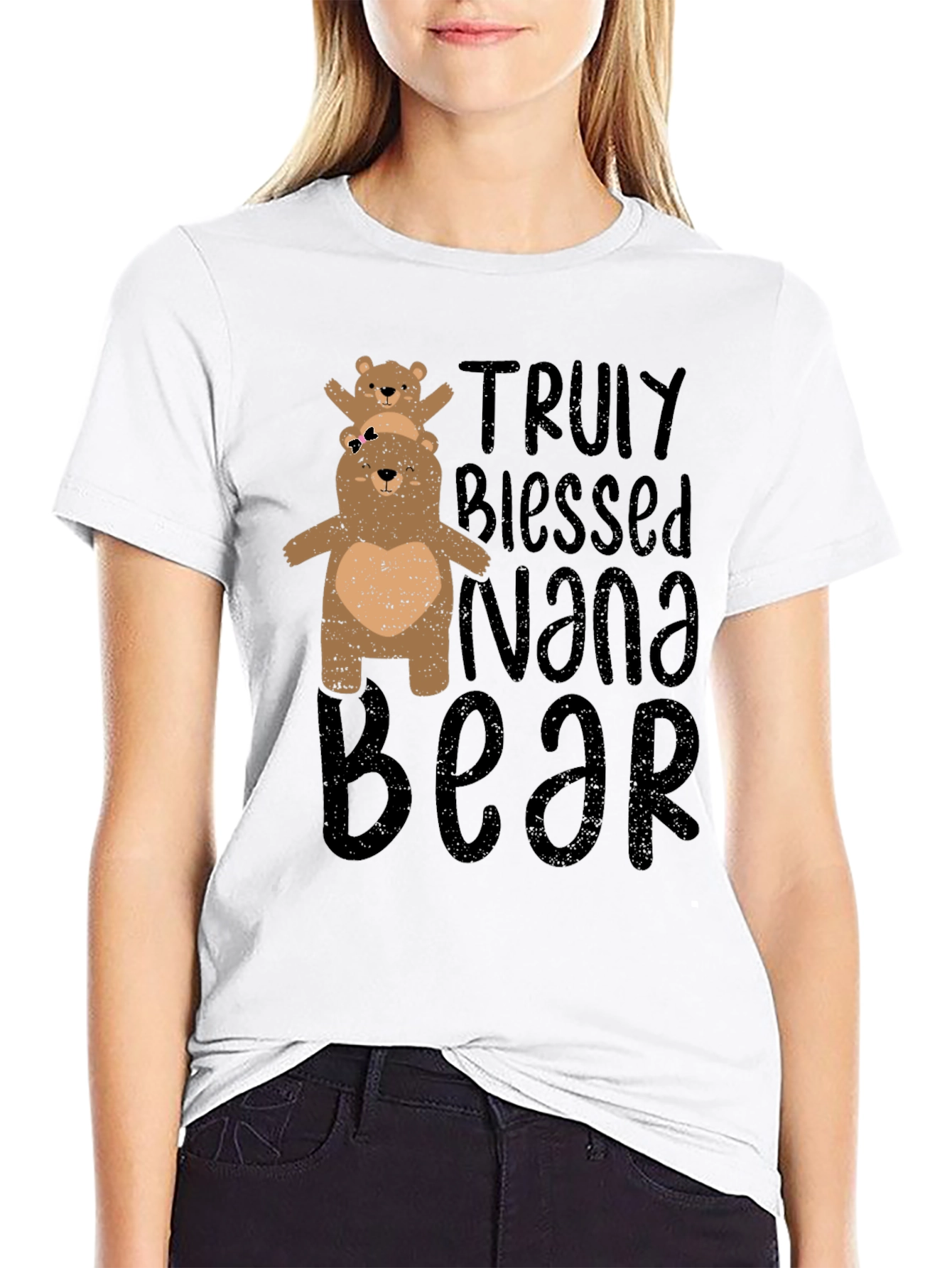 Nana Bear Graphic Tee - Truly Blessed Design