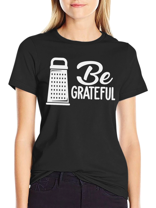 Be Grateful Black Graphic Tee