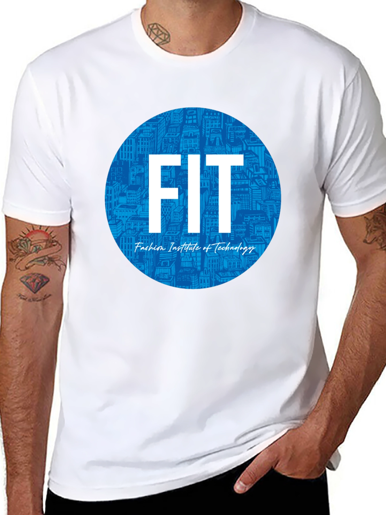 FIT Fashion Institute Tee - Black Cotton Blend