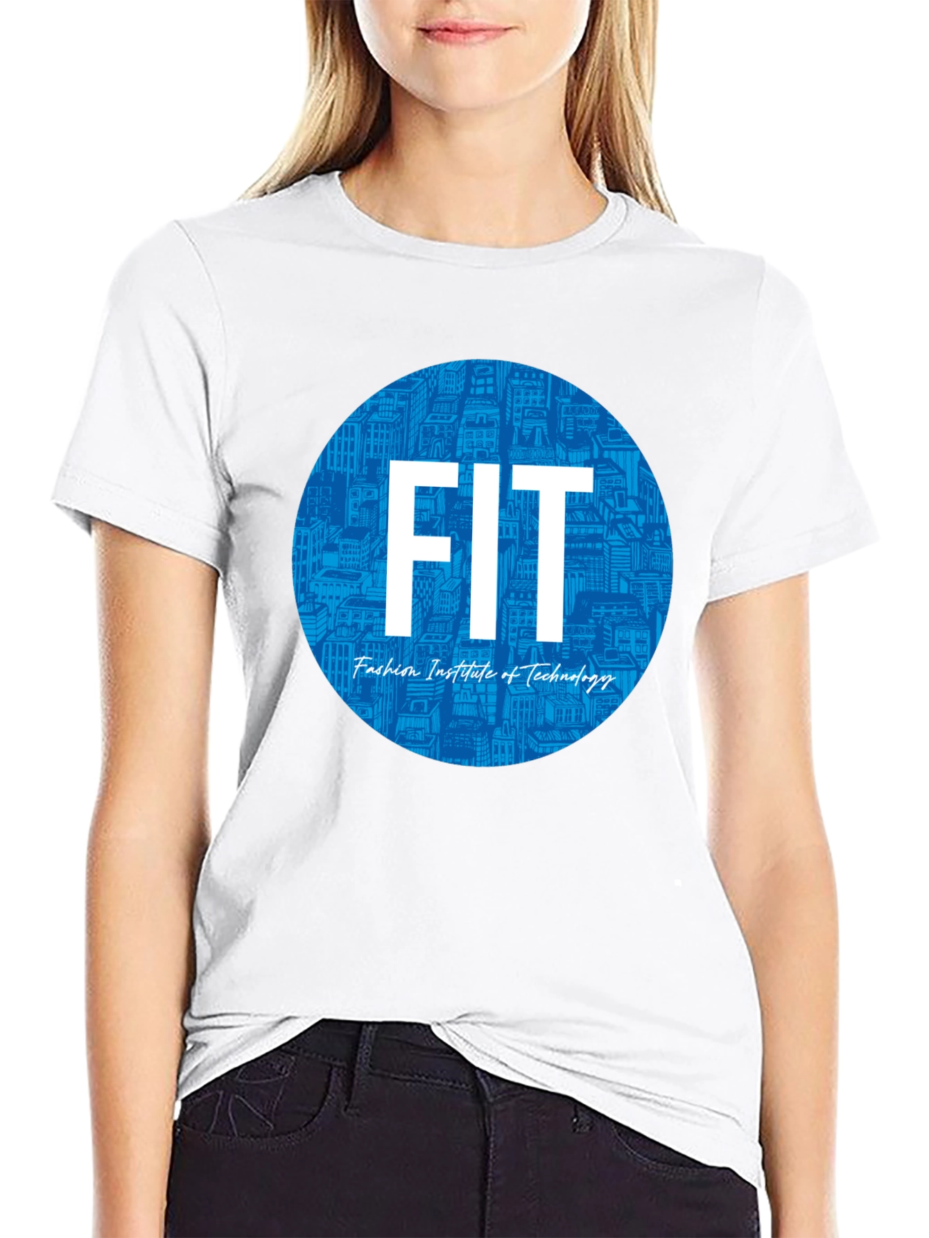 FIT Fashion Institute Tee - Black Cotton Blend