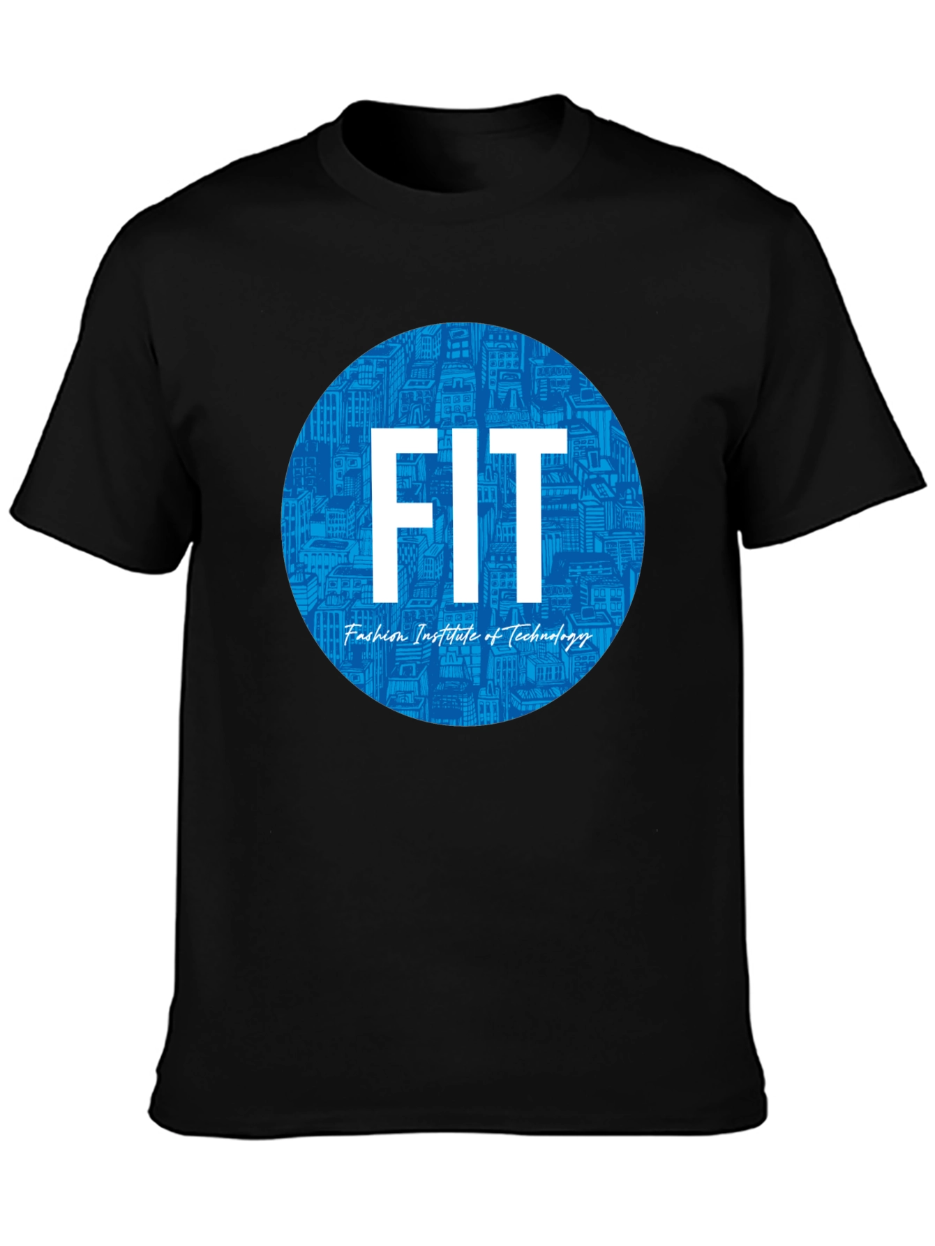 FIT Fashion Institute Tee - Black Cotton Blend