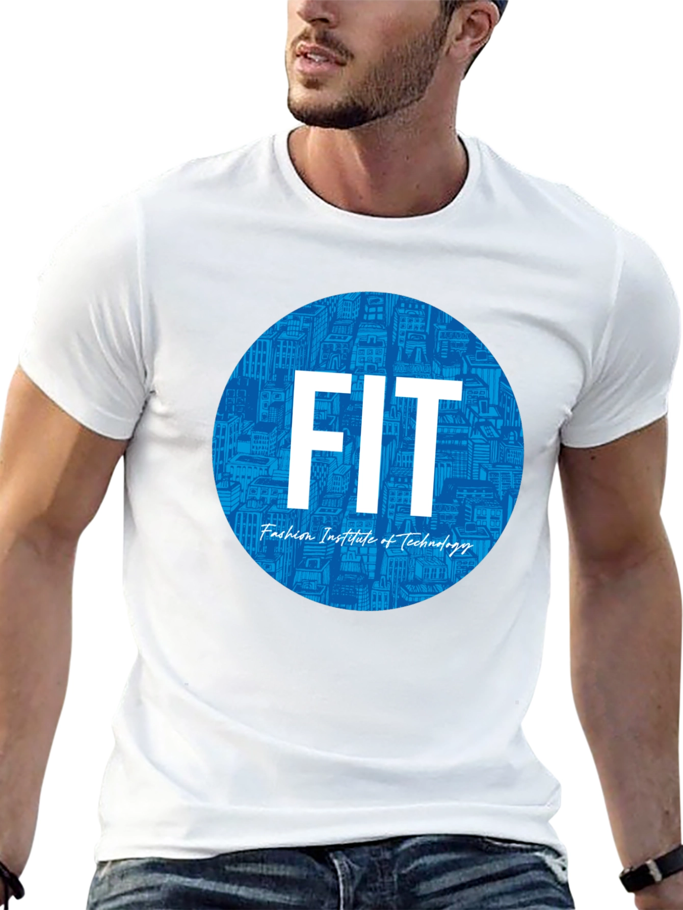 FIT Fashion Institute Tee - Black Cotton Blend