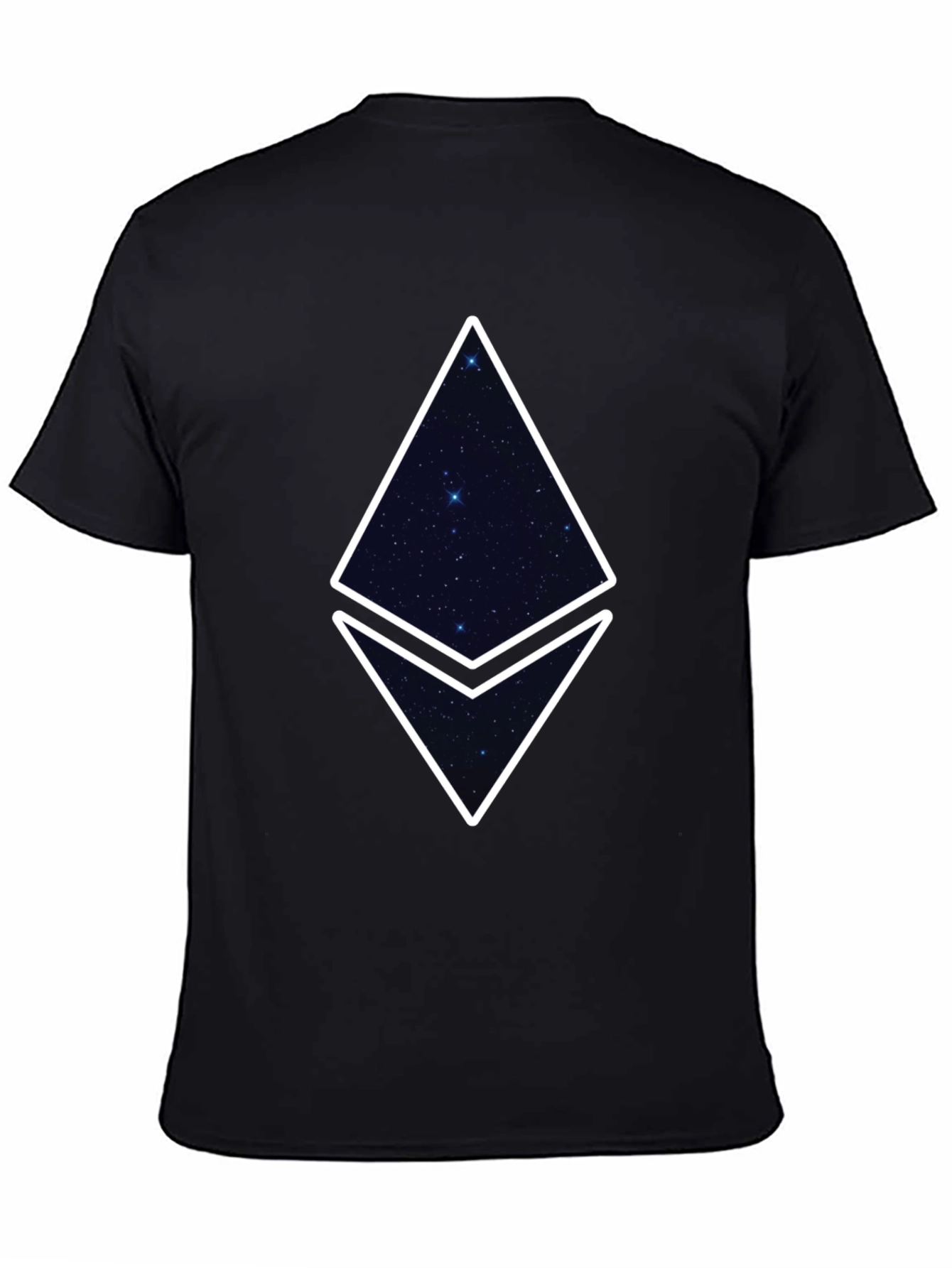 Ethereum Starry Night Graphic Tee - Black