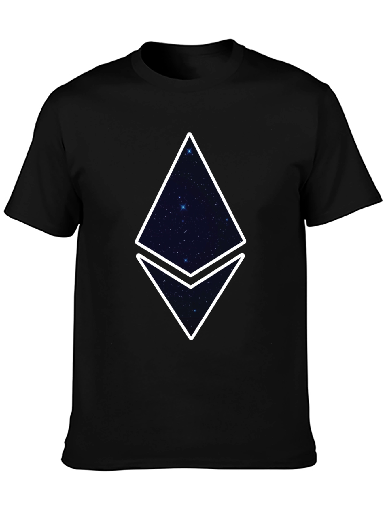 Ethereum Starry Night Graphic Tee - Black