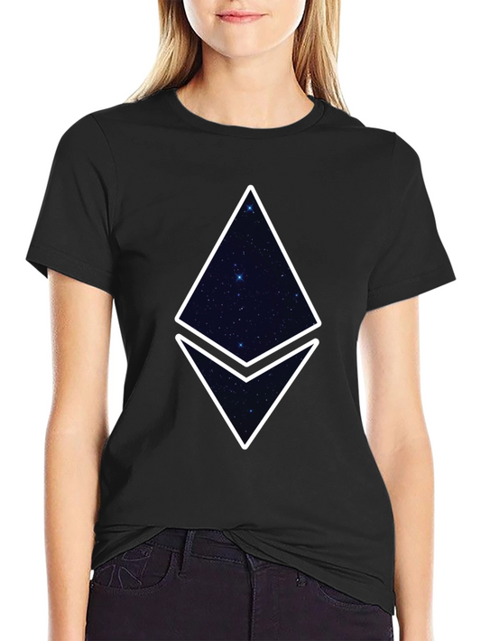 Ethereum Starry Night Graphic Tee - Black