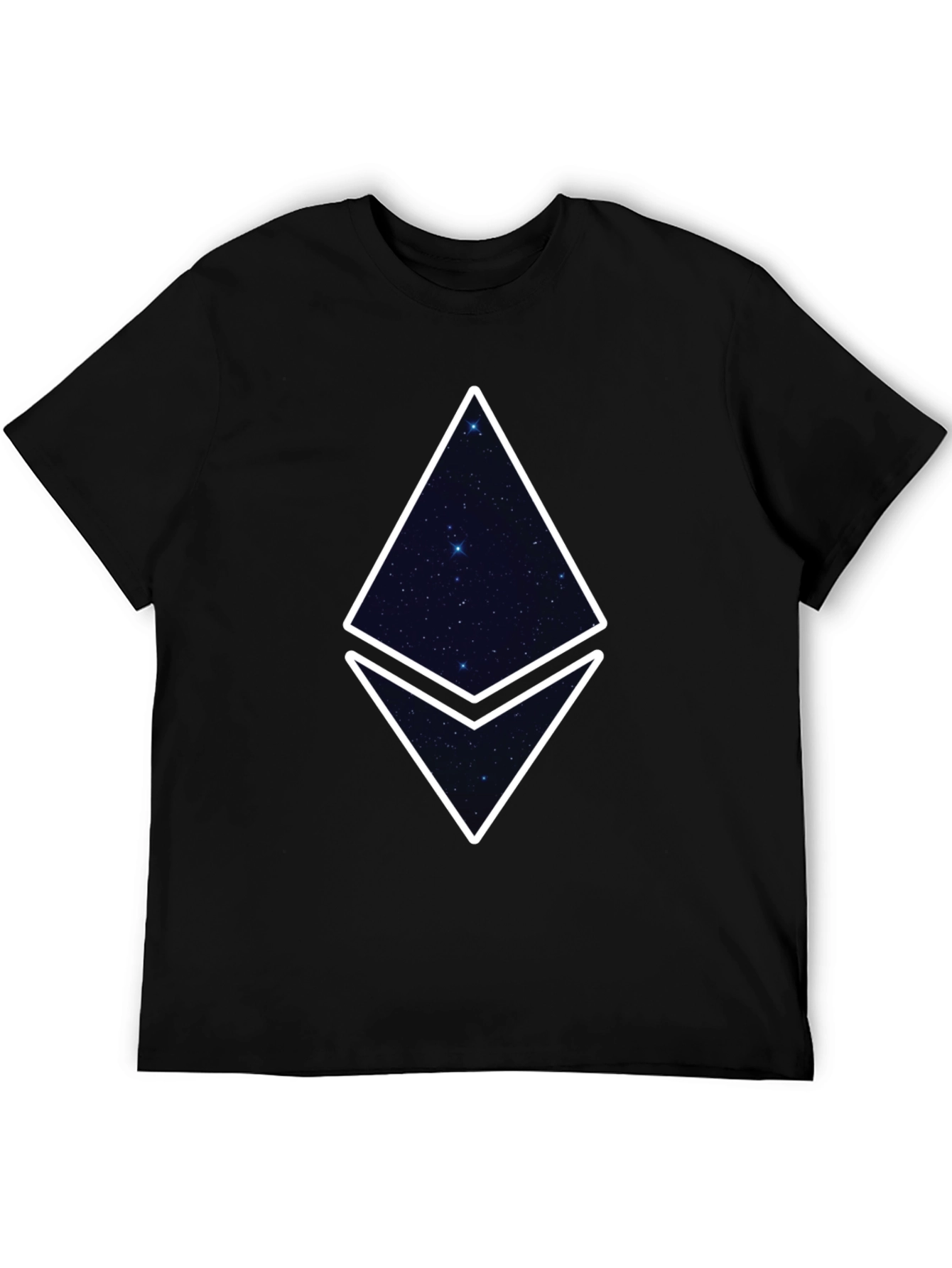Ethereum Starry Night Graphic Tee - Black