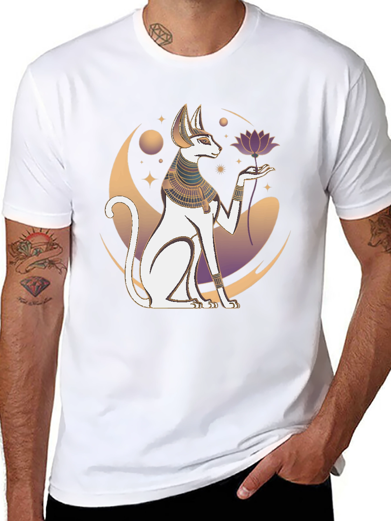 Egyptian Cat T-Shirt - Unique Graphic Tee
