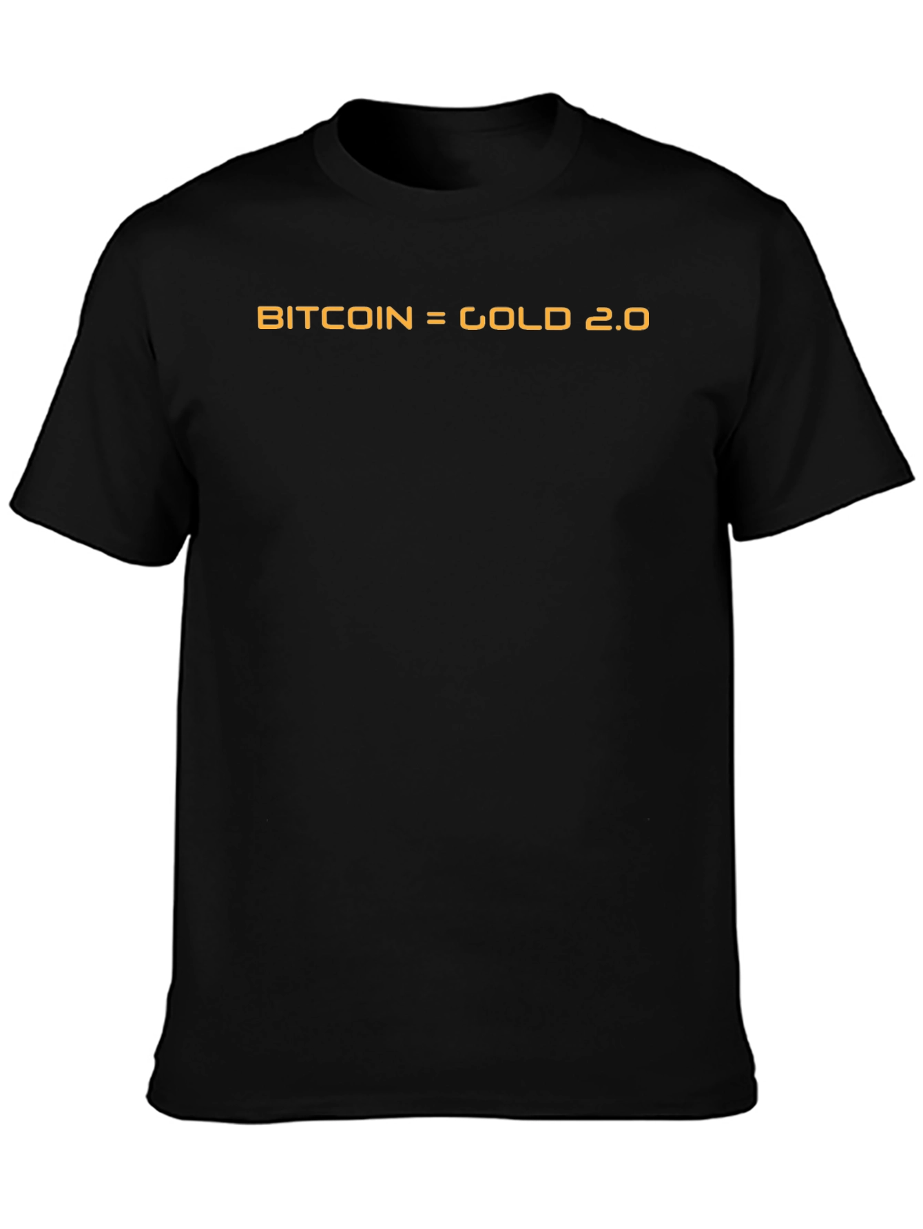 Bitcoin = Gold 2.0 Black T-Shirt