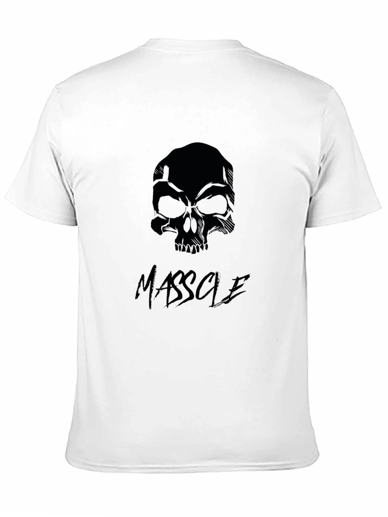 Black Skull Graphic Tee for Men