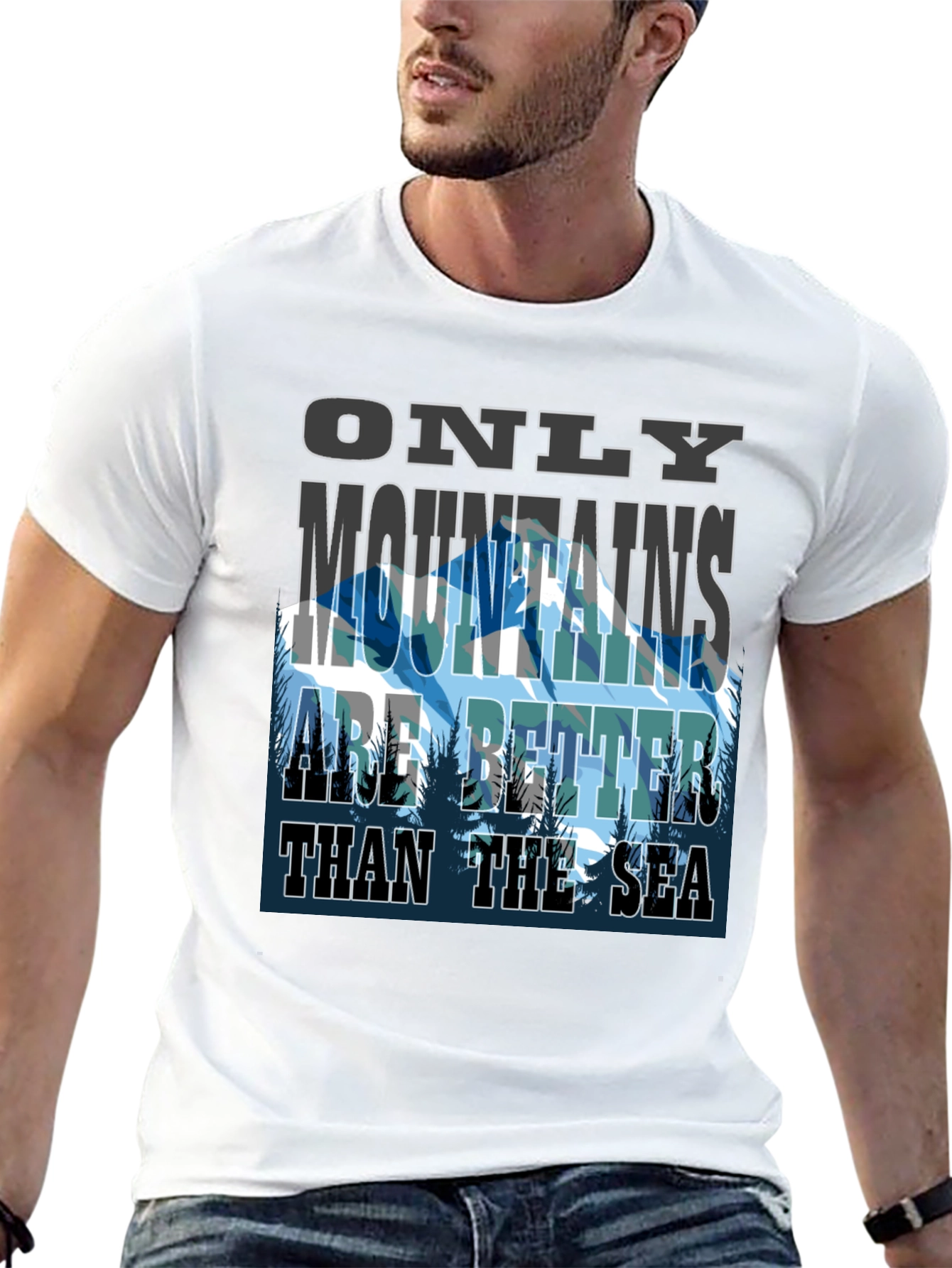 Mountains are Better Than The Sea Graphic Tee