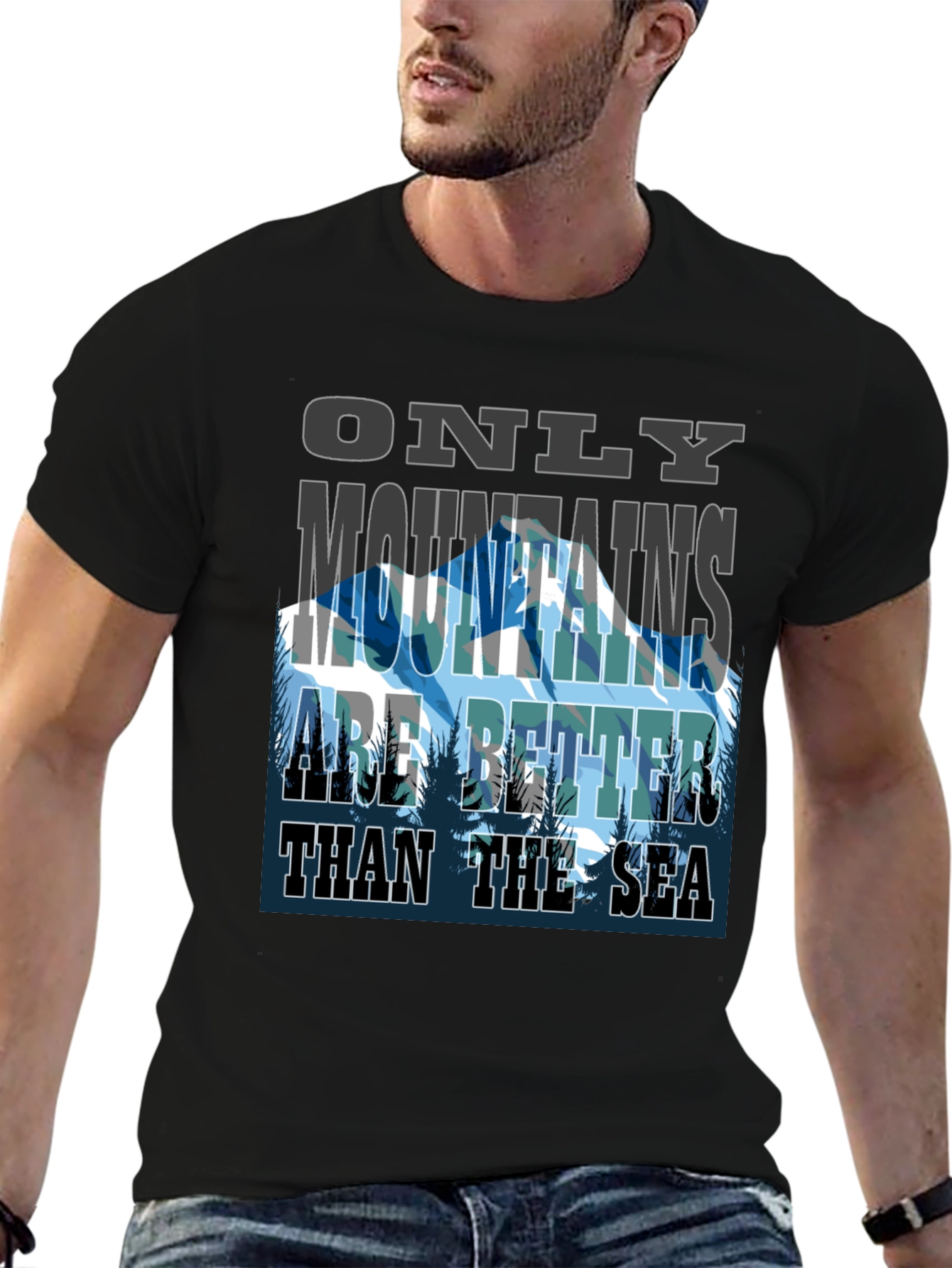 Mountains are Better Than The Sea Graphic Tee